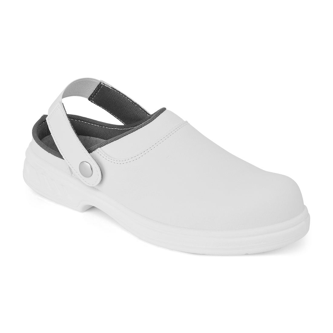 Portwest Steel Microfibre Clog SB FO SR WPA E A in White, image 2