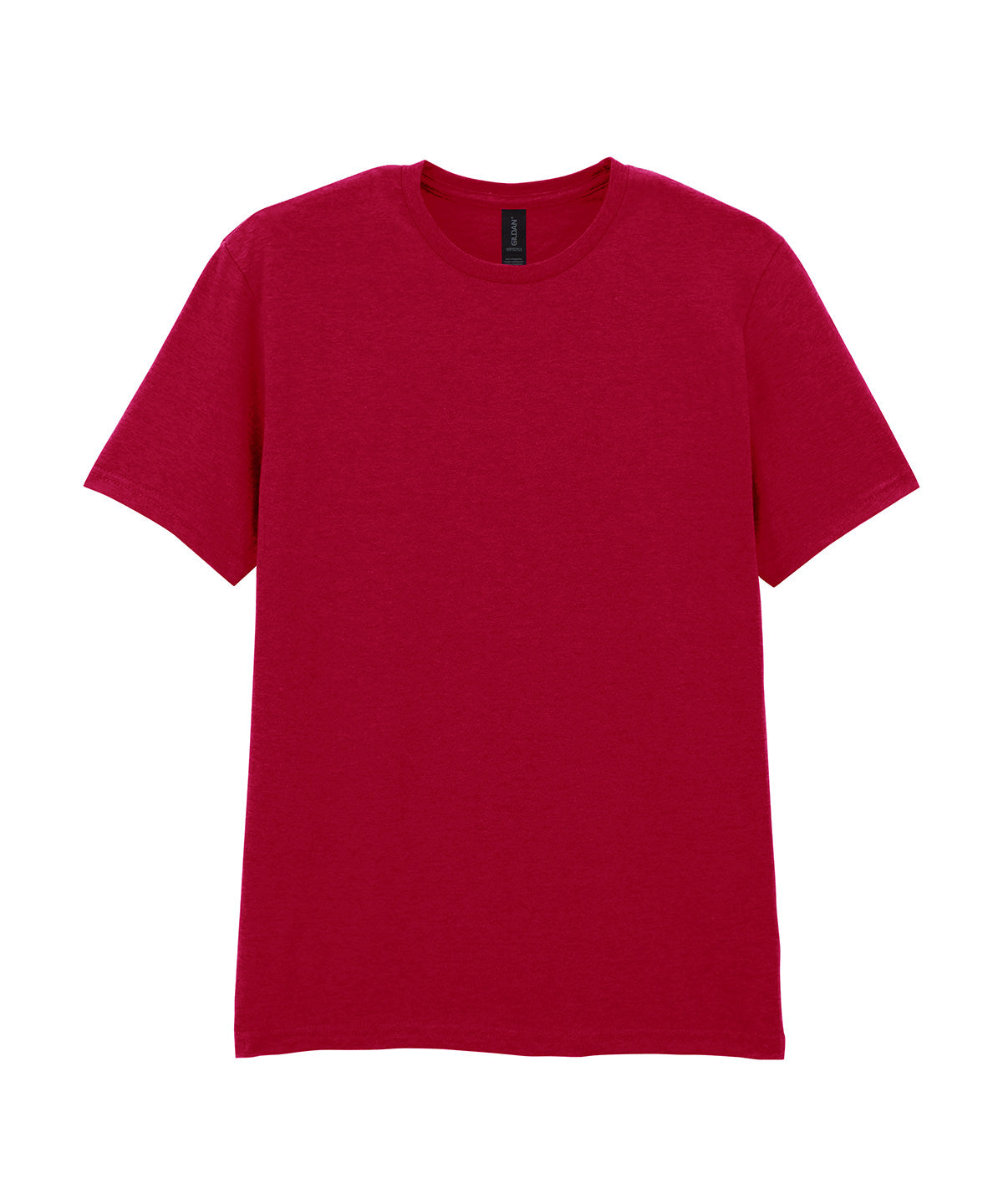 Gildan Softstyle adult ringspun t-shirt in Antique Cherry Red, front view