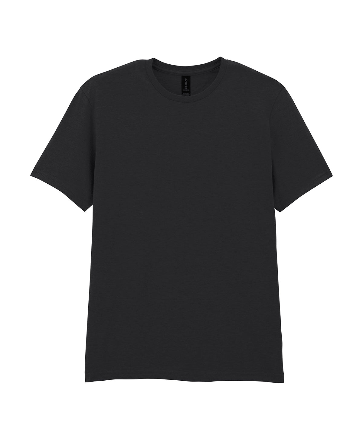 Gildan Softstyle adult ringspun t-shirt in Black†△, front view