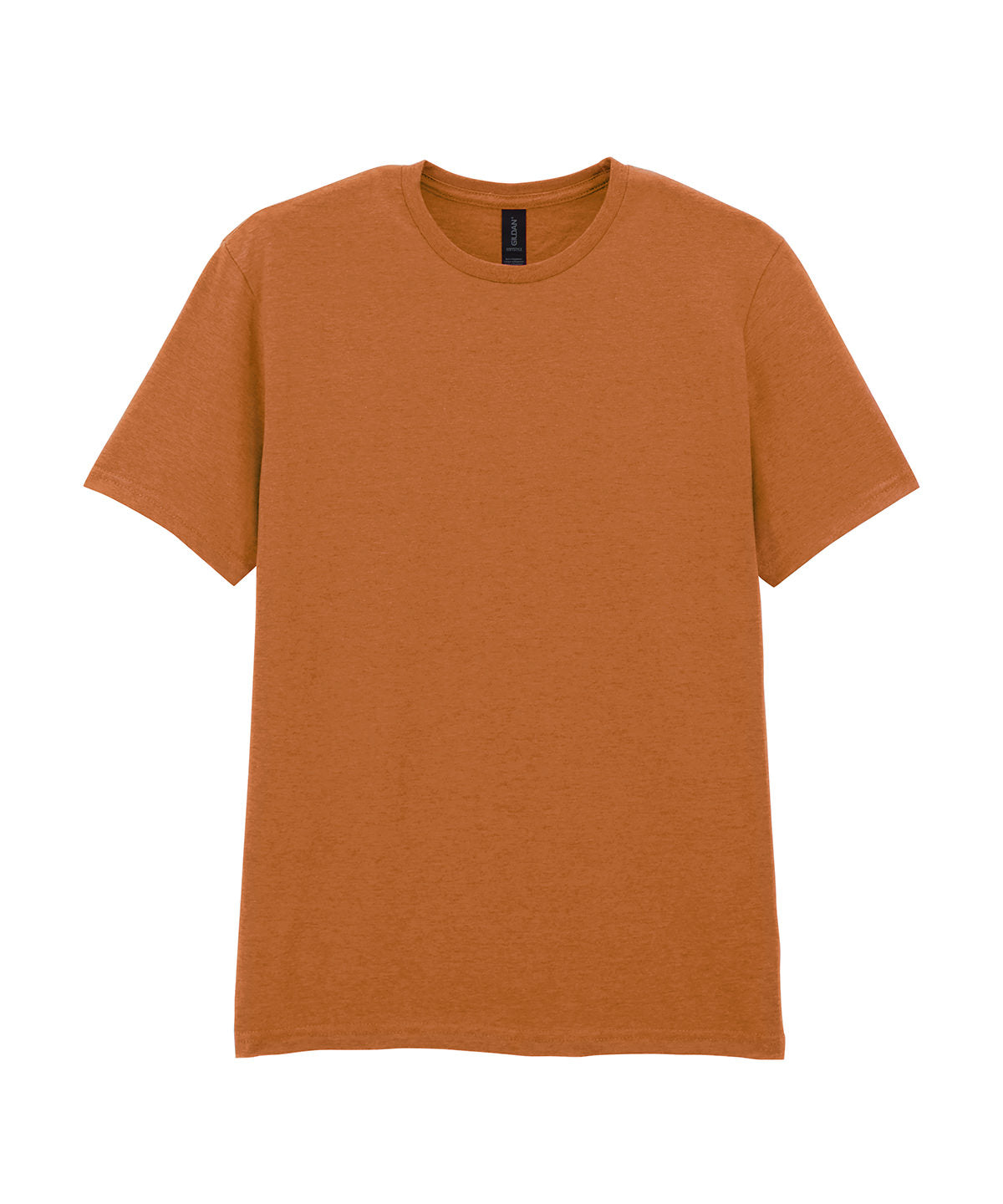 Gildan Softstyle adult ringspun t-shirt in Fan Texas Orange, front view