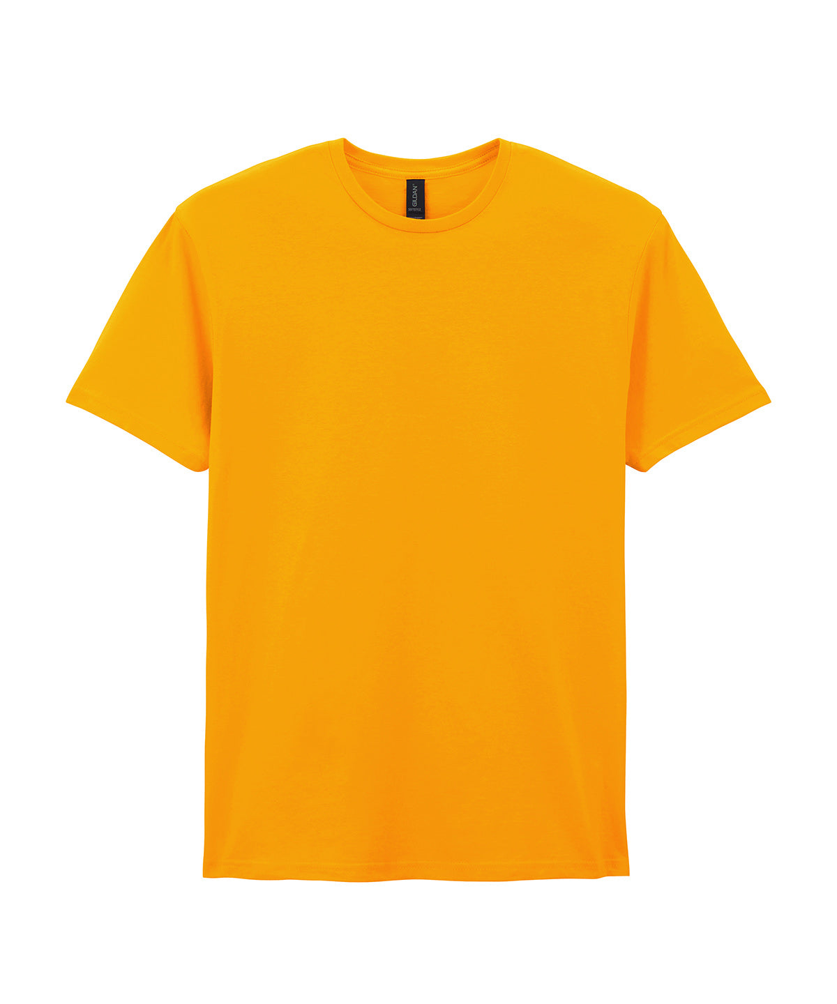 Gildan Softstyle adult ringspun t-shirt in Gold, front view