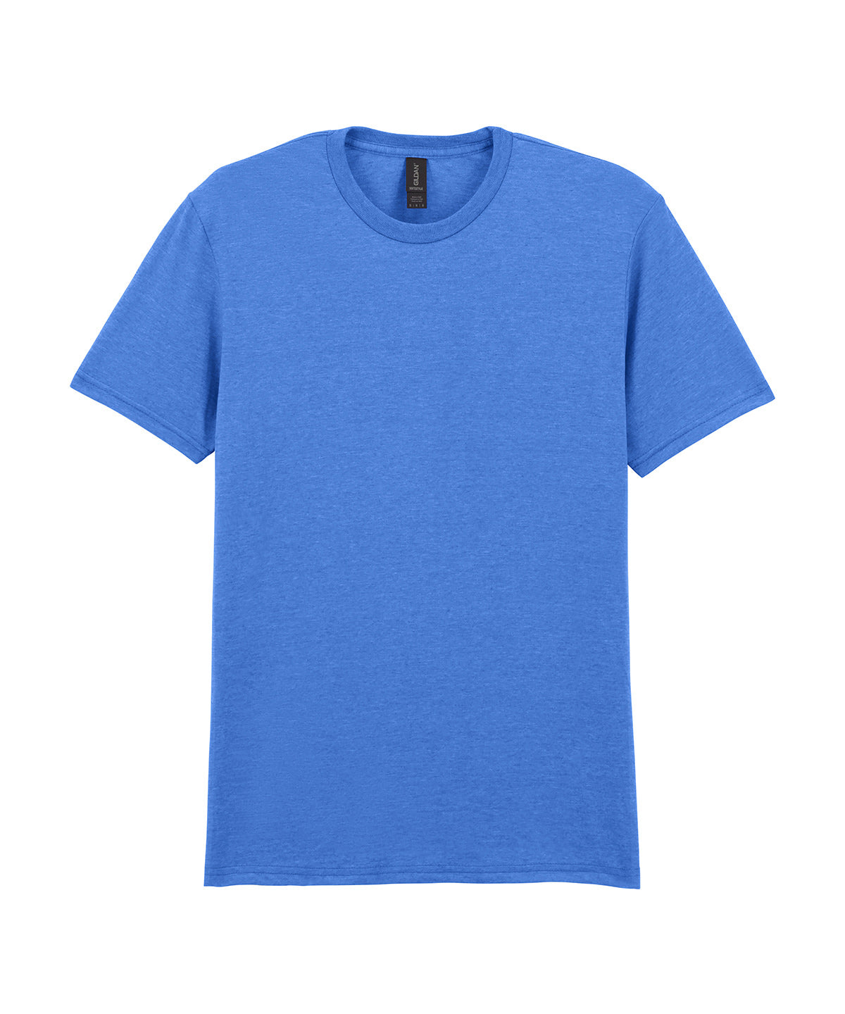 Gildan Softstyle adult ringspun t-shirt in Heather Royal, front view
