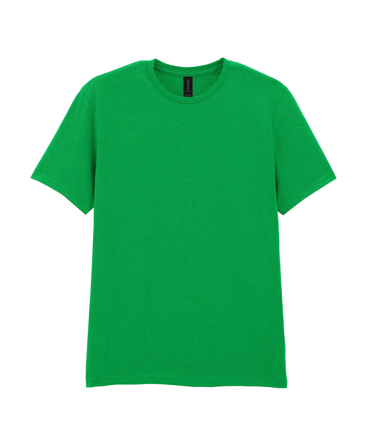 Gildan Softstyle adult ringspun t-shirt in Irish Green, front view