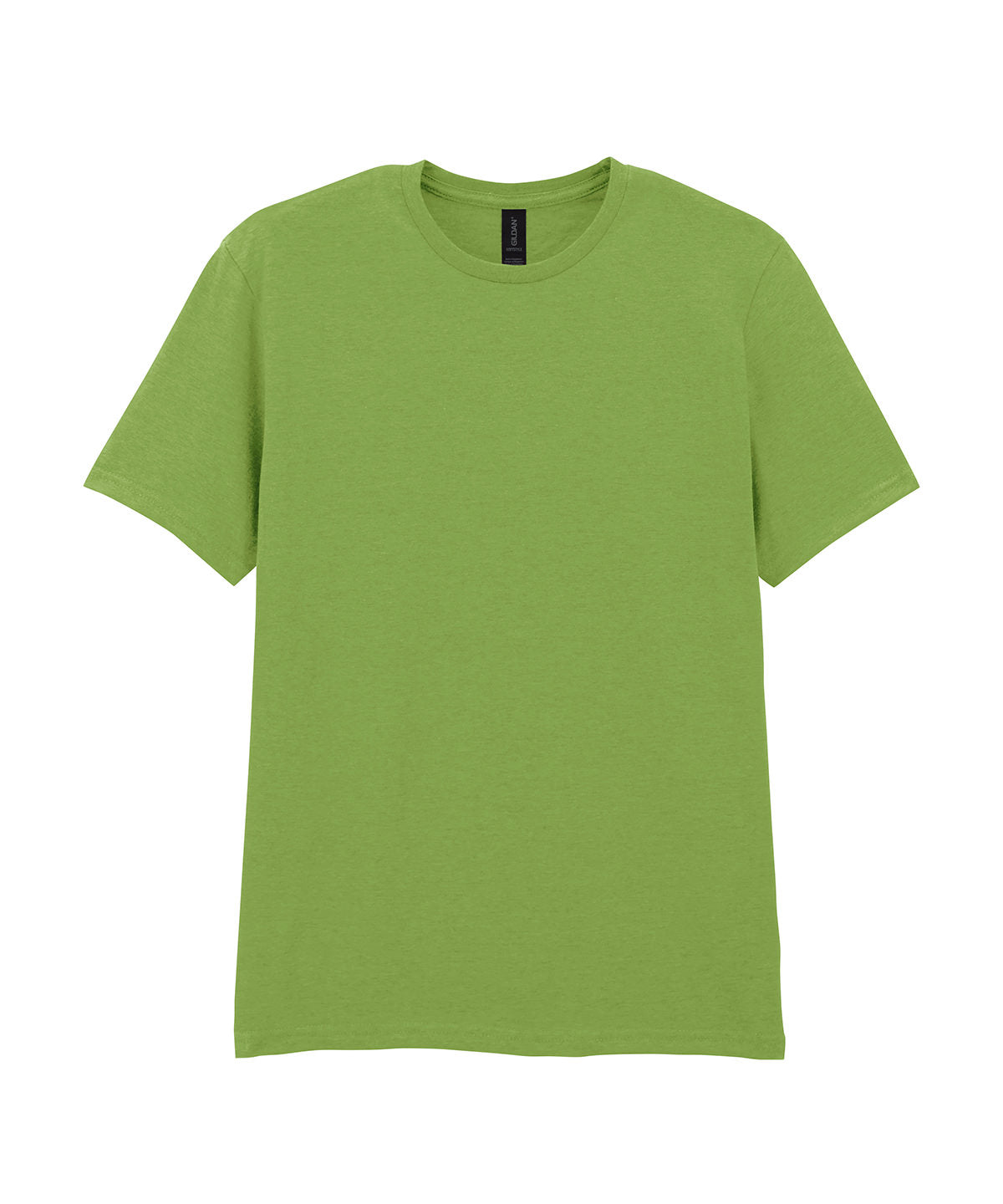 Gildan Softstyle adult ringspun t-shirt in Kiwi, front view