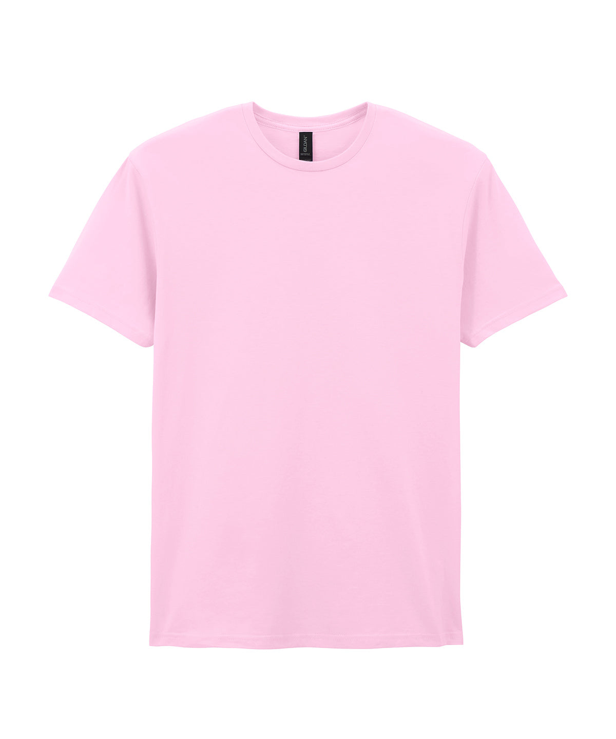 Gildan Softstyle adult ringspun t-shirt in Light Pink, front view