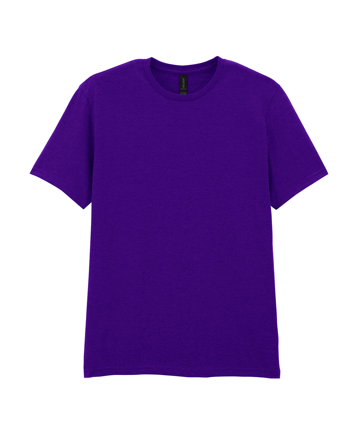 Gildan Softstyle adult ringspun t-shirt in Purple, front view