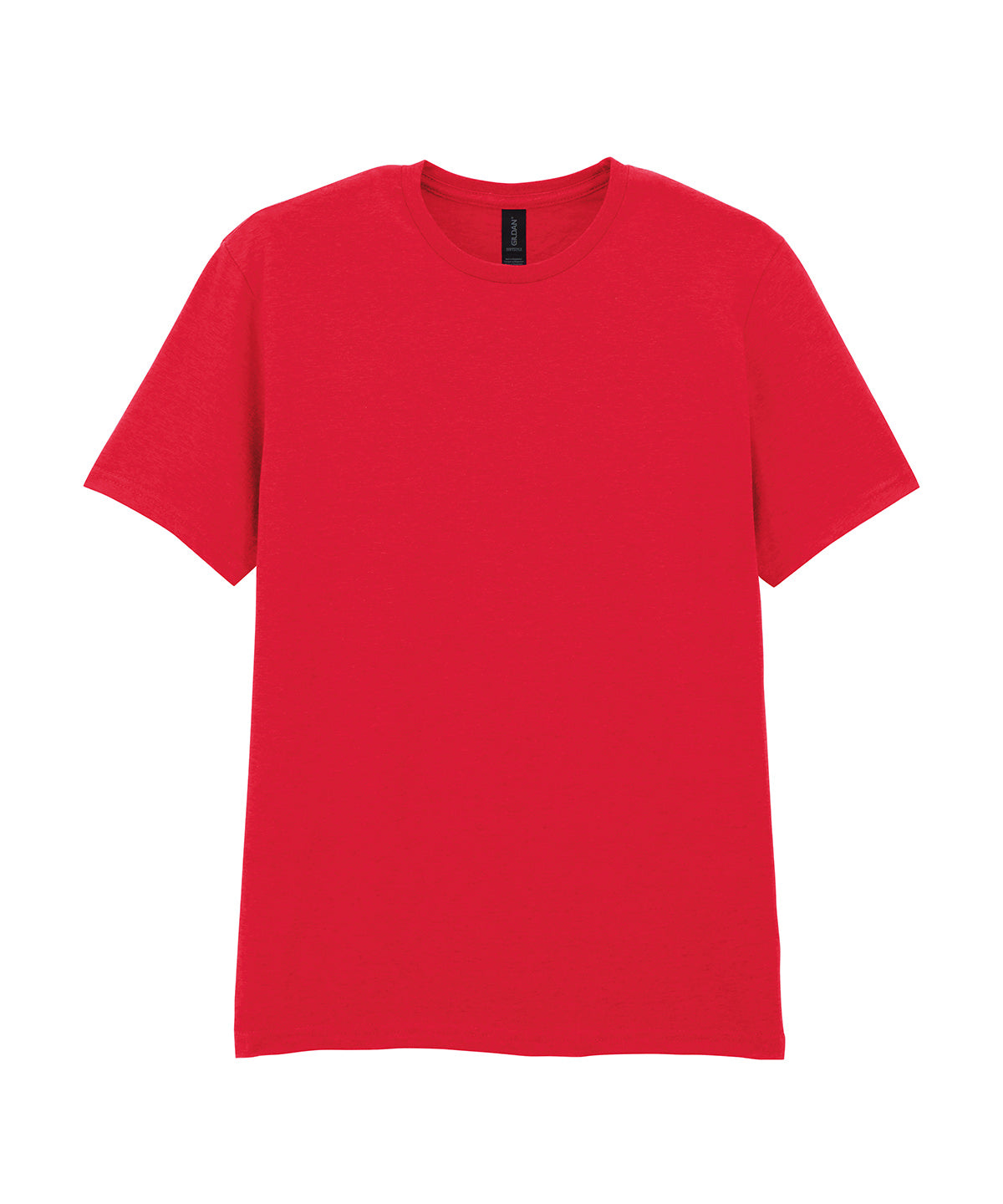 Gildan Softstyle adult ringspun t-shirt in Red, front view