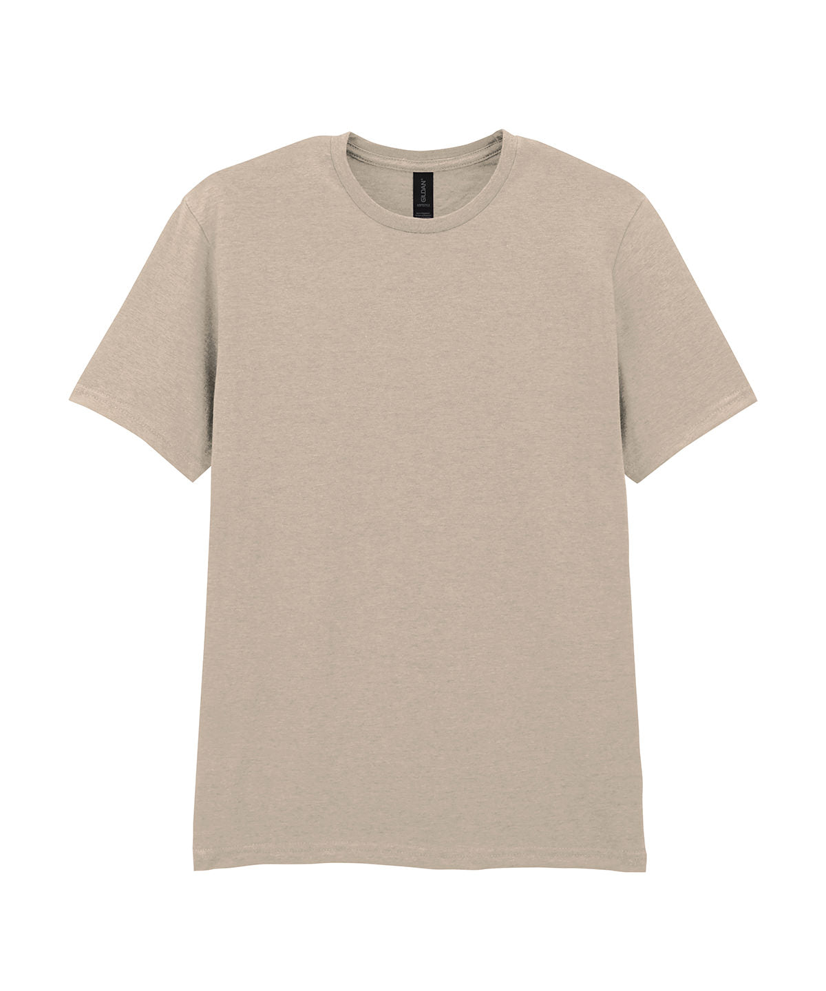 Gildan Softstyle adult ringspun t-shirt in Sand, front view