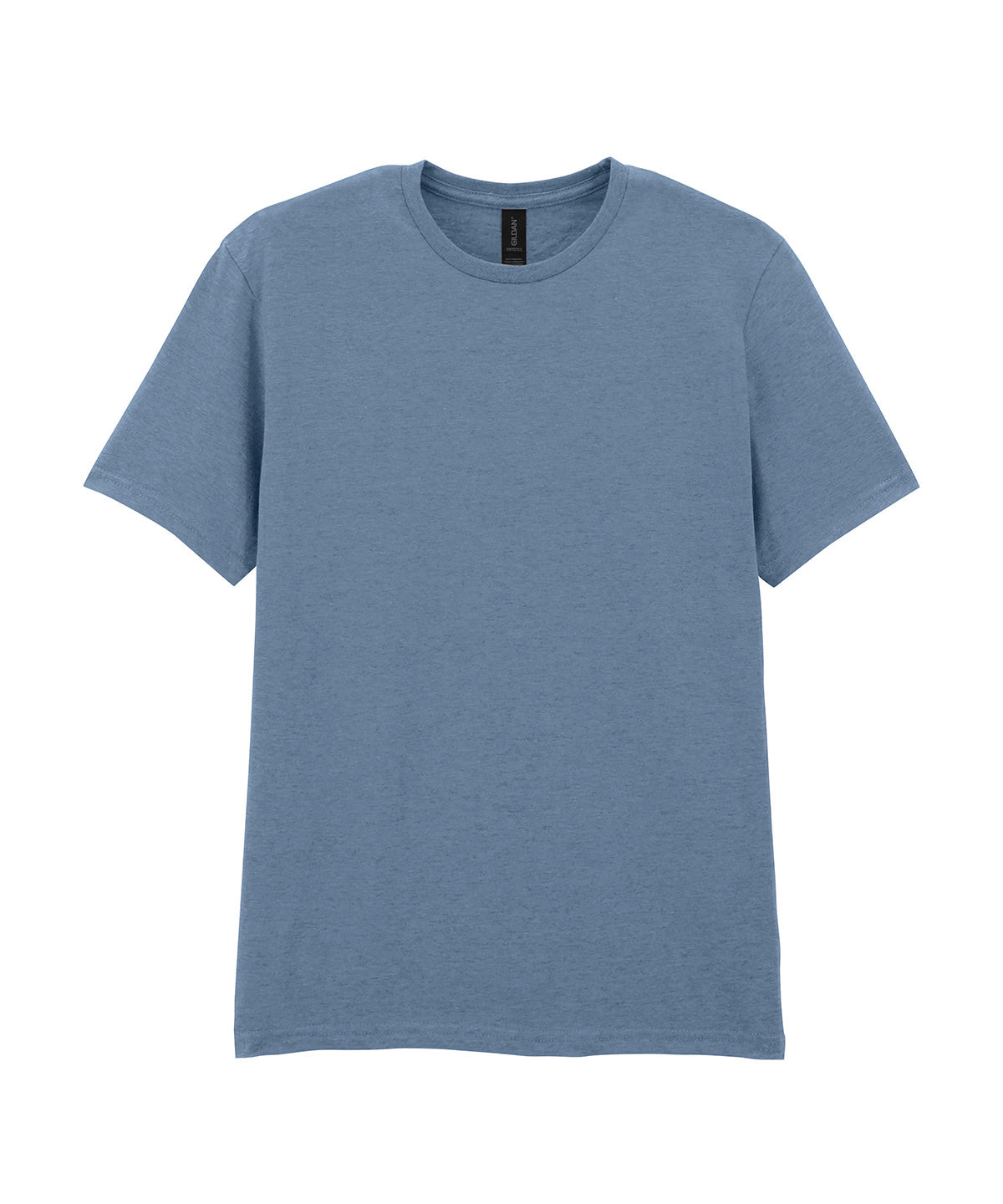 Gildan Softstyle adult ringspun t-shirt in Stone Blue, front view