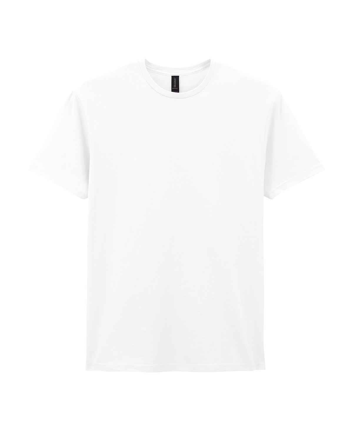 Gildan Softstyle adult ringspun t-shirt in White, front view