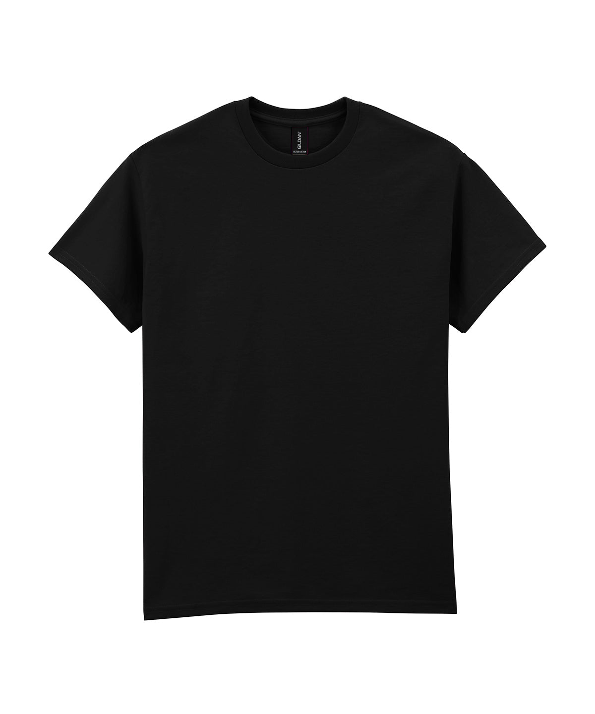 Gildan Ultra Cotton adult t-shirt in Black, front view