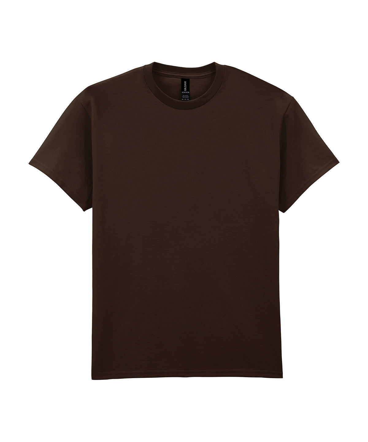 Gildan Ultra Cotton adult t-shirt in Dark Chocolate, front view