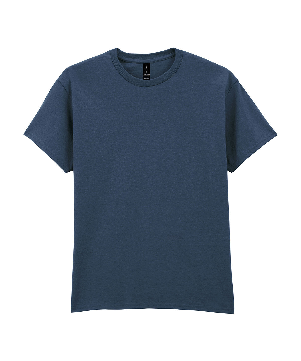 Gildan Ultra Cotton adult t-shirt in Heather Navy, front view