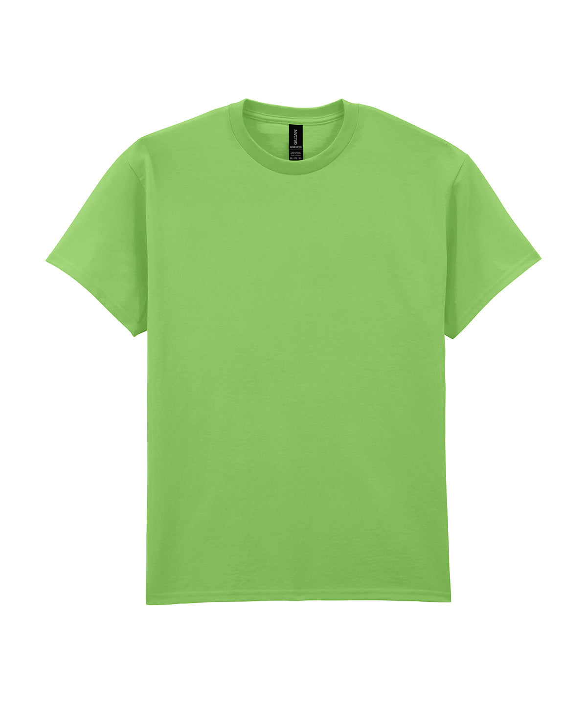 Gildan Ultra Cotton adult t-shirt in Lime, front view