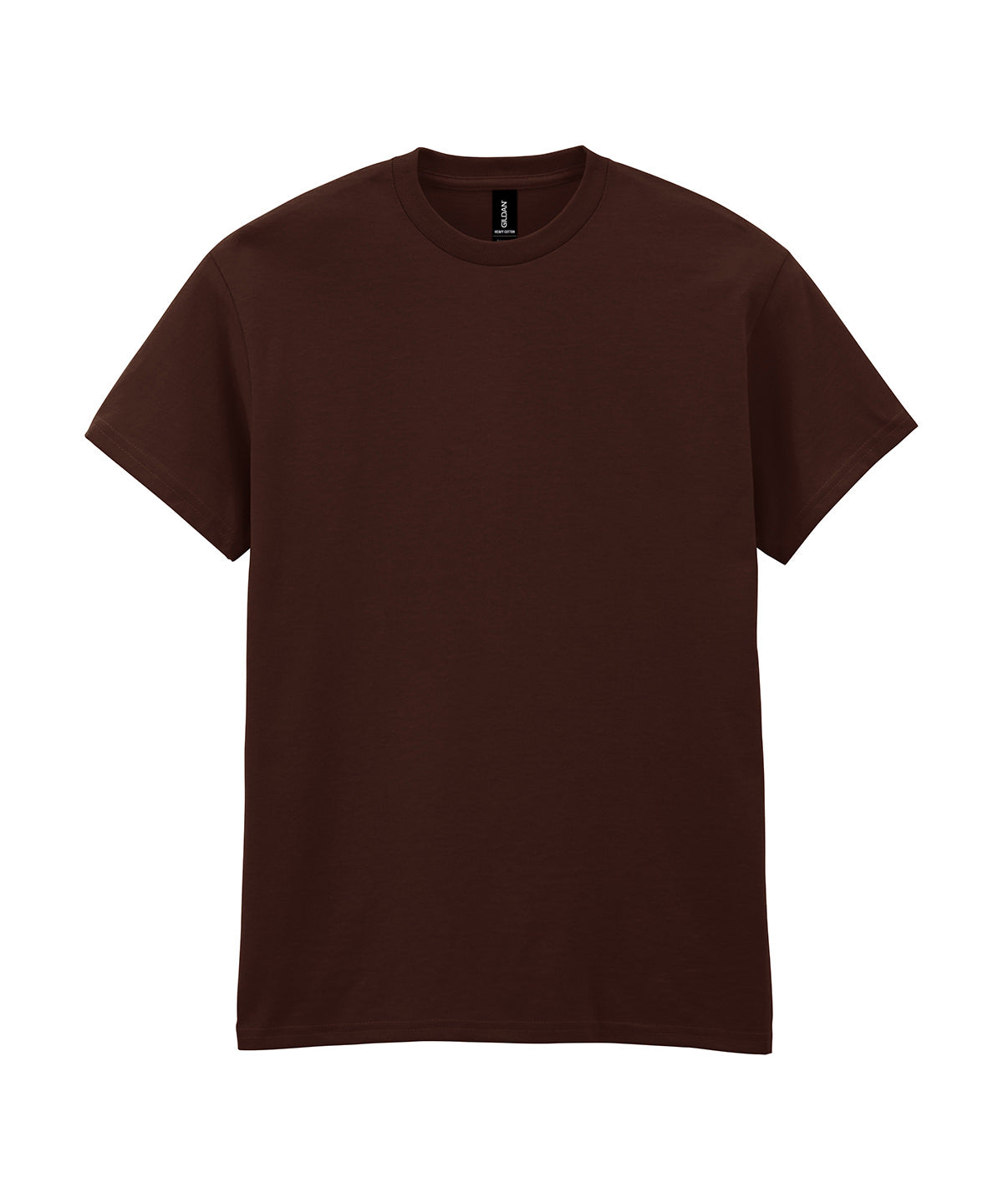 Gildan Heavy Cotton adult t-shirt in Dark Chocolate, front view