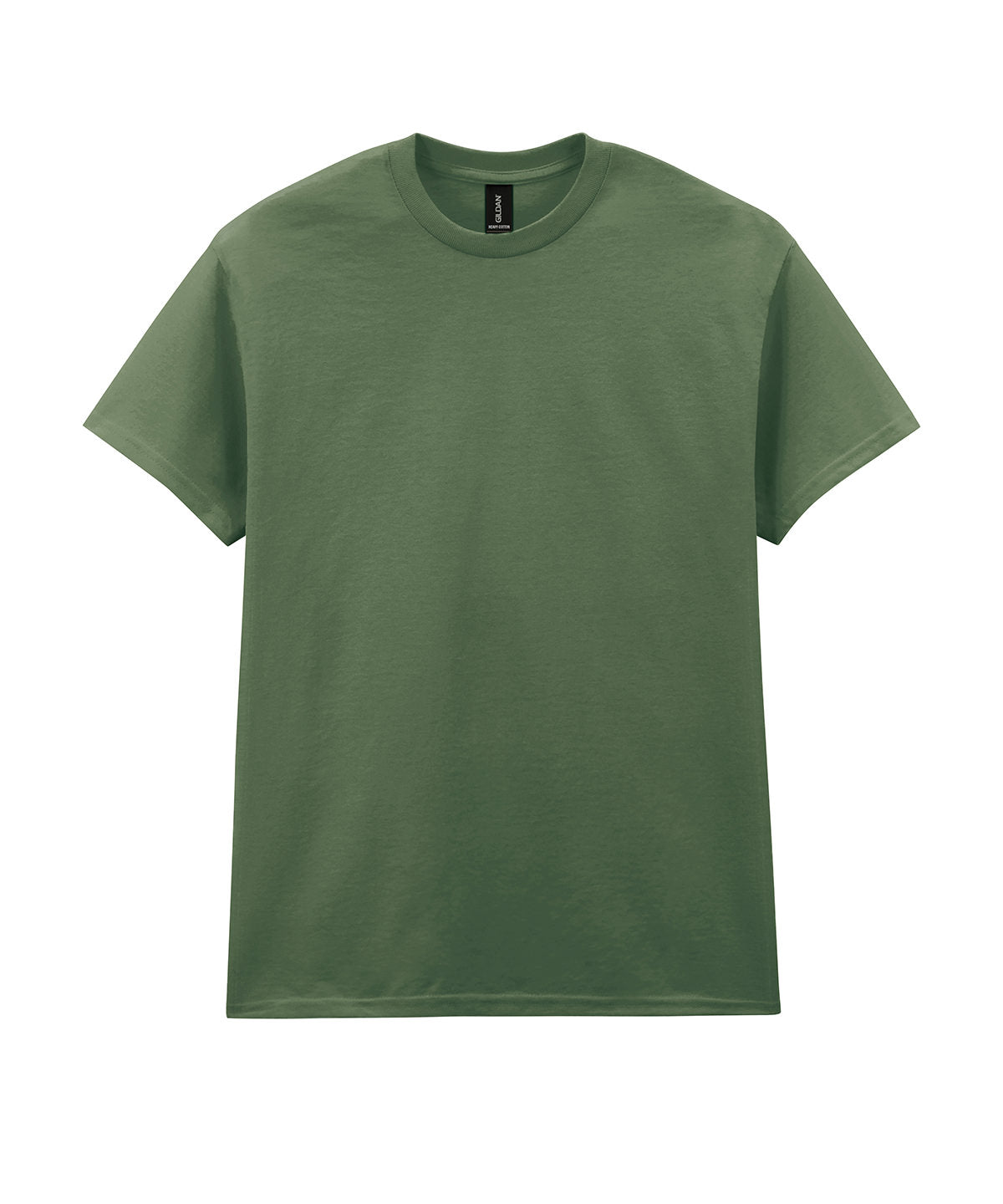 Gildan Heavy Cotton adult t-shirt in Military Green, front view