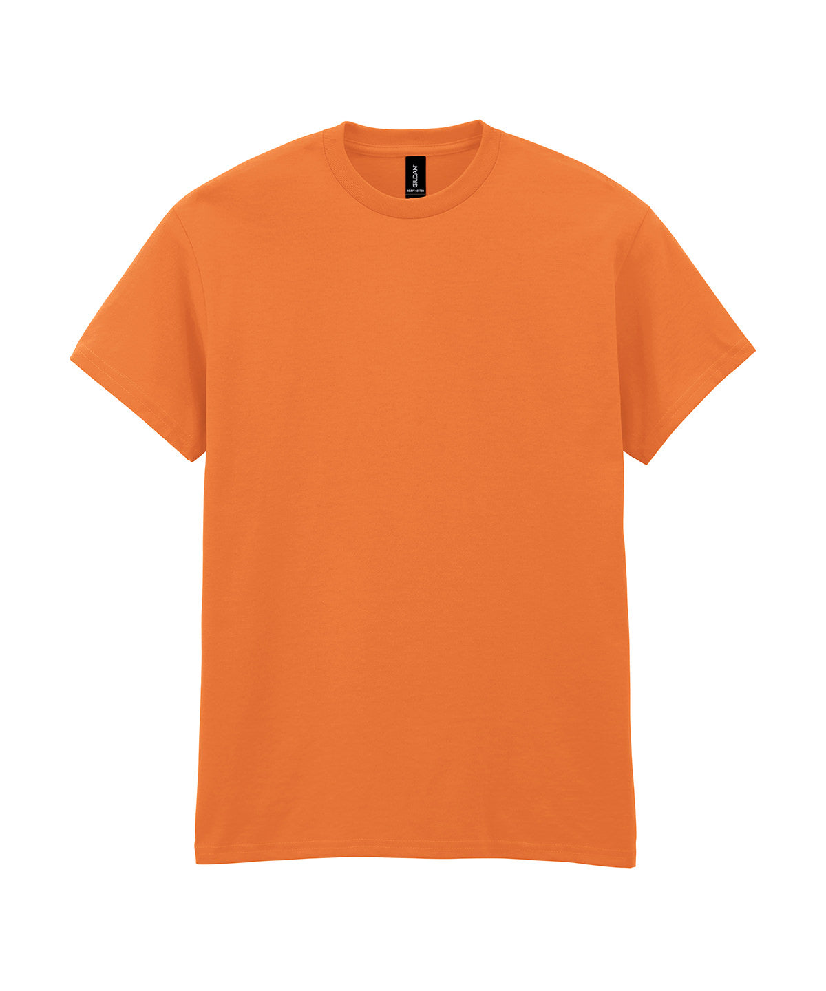 Gildan Heavy Cotton adult t-shirt in Tangerine, front view