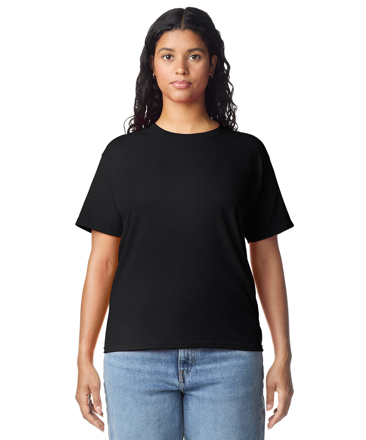 Gildan Heavy Cotton women's t-shirt, lifestyle photo