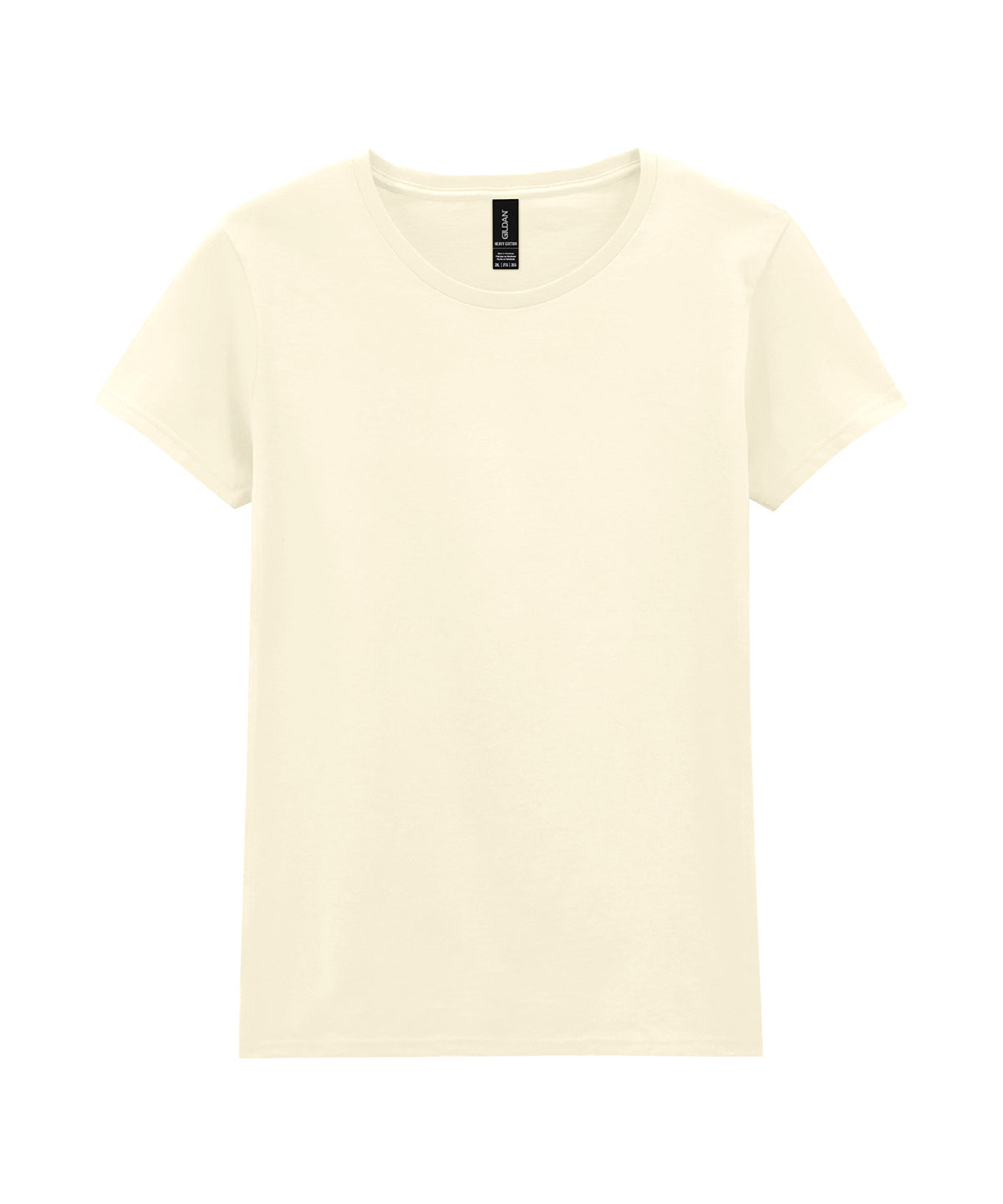 Gildan Heavy Cotton women's t-shirt in Off White, front view