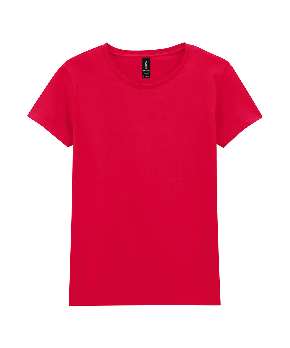 Gildan Heavy Cotton women's t-shirt in Red, front view