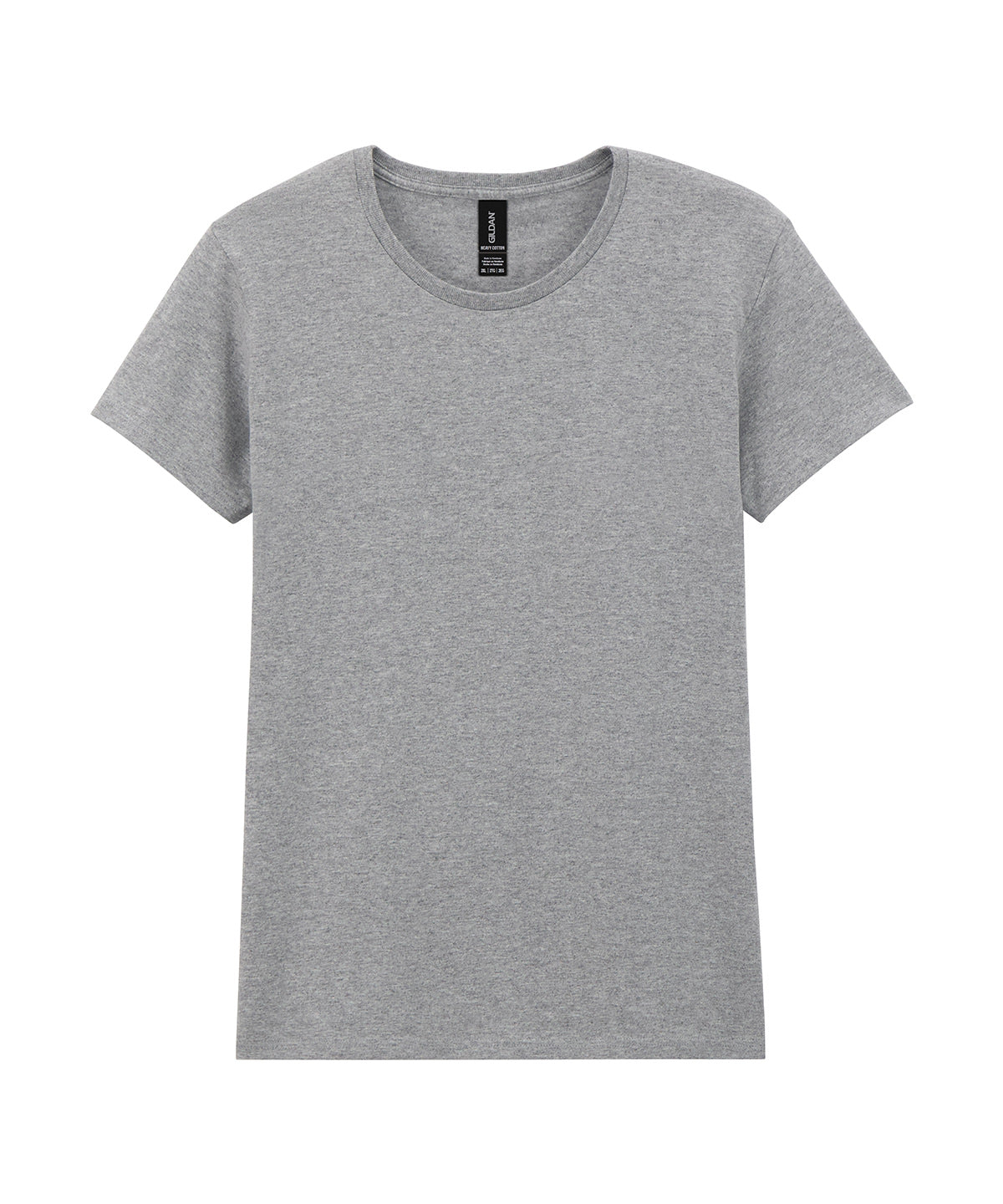 Gildan Heavy Cotton women's t-shirt in Sport Grey, front view