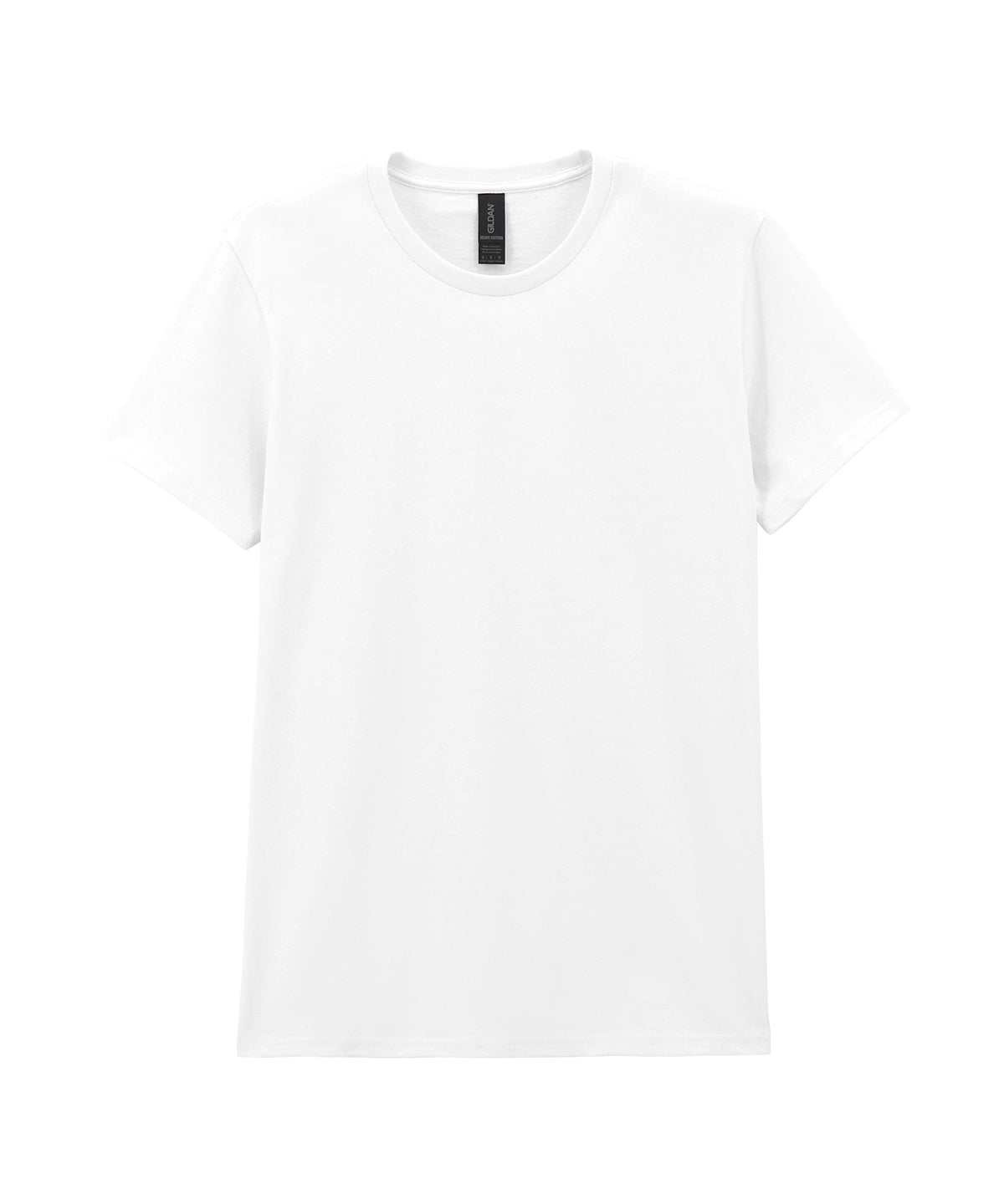 Gildan Heavy Cotton women's t-shirt in White, front view