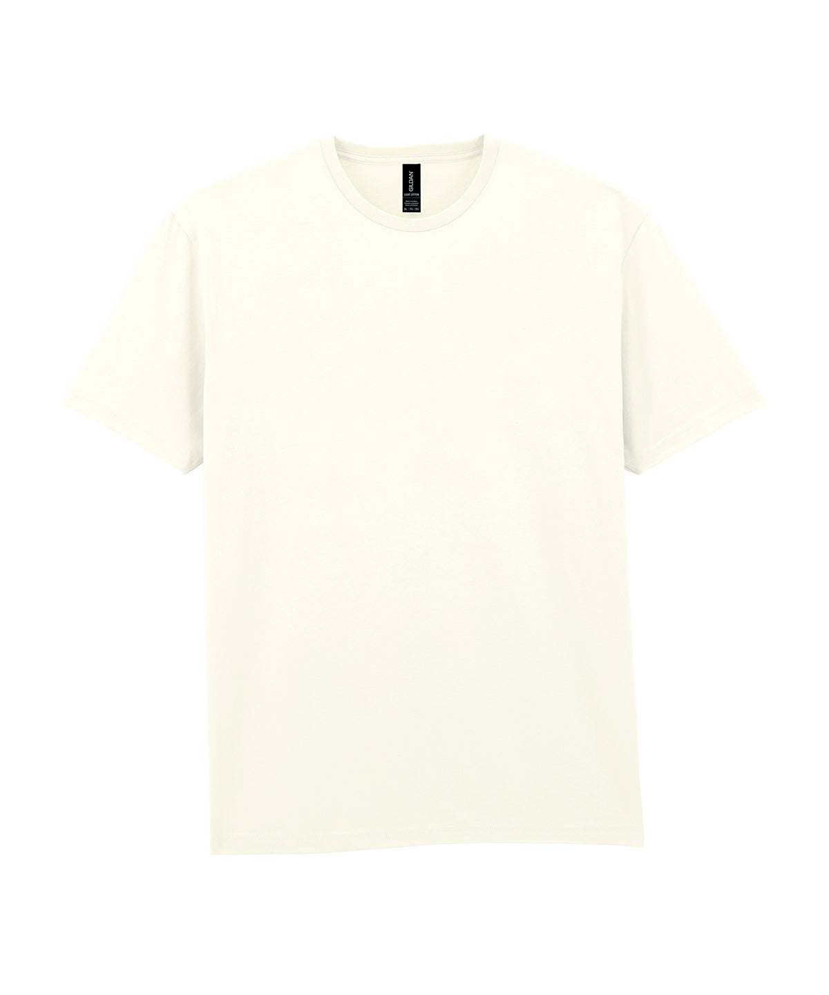 Gildan Light cotton adult t-shirt in Off White, front view