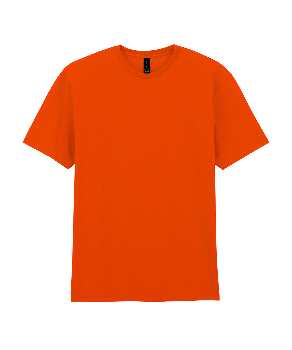Gildan Light cotton adult t-shirt in Orange, front view
