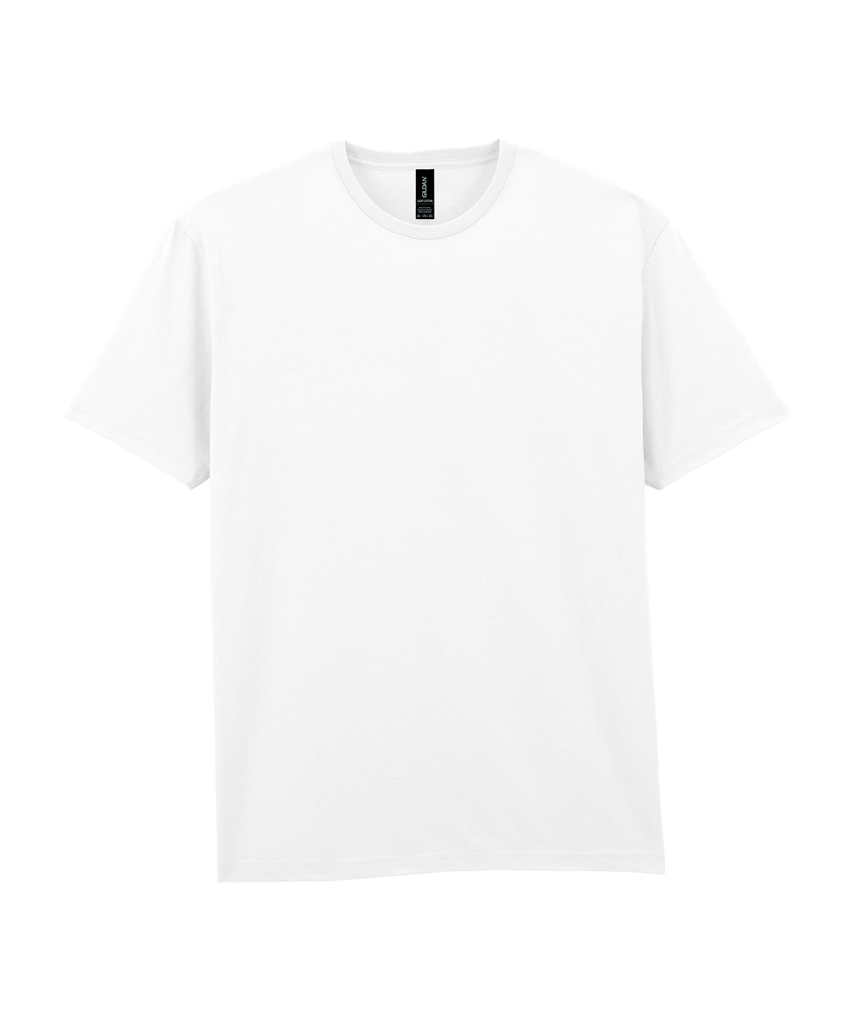 Gildan Light cotton adult t-shirt in White, front view