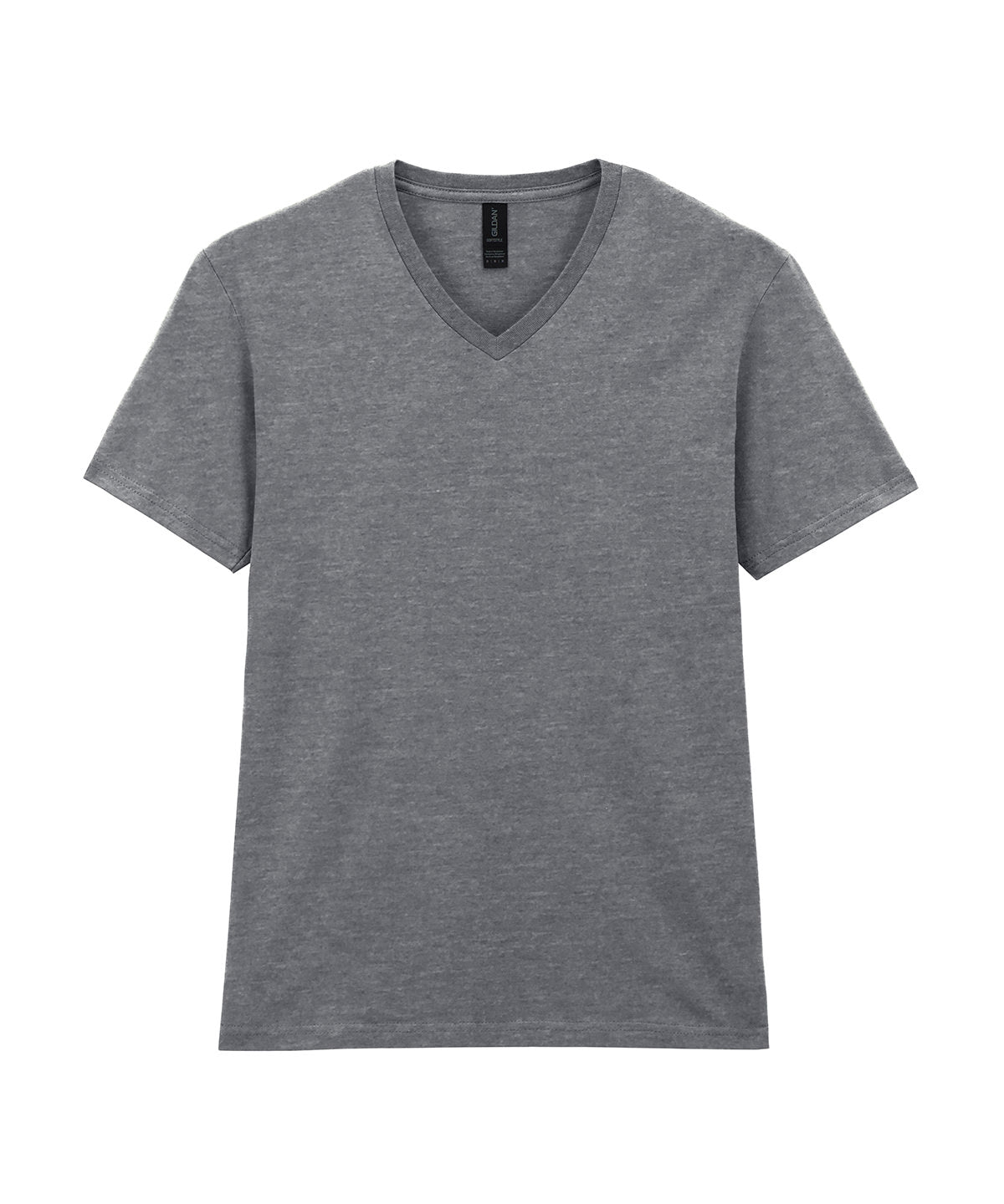 Gildan Softstyle v-neck t-shirt in Sports Grey, front view