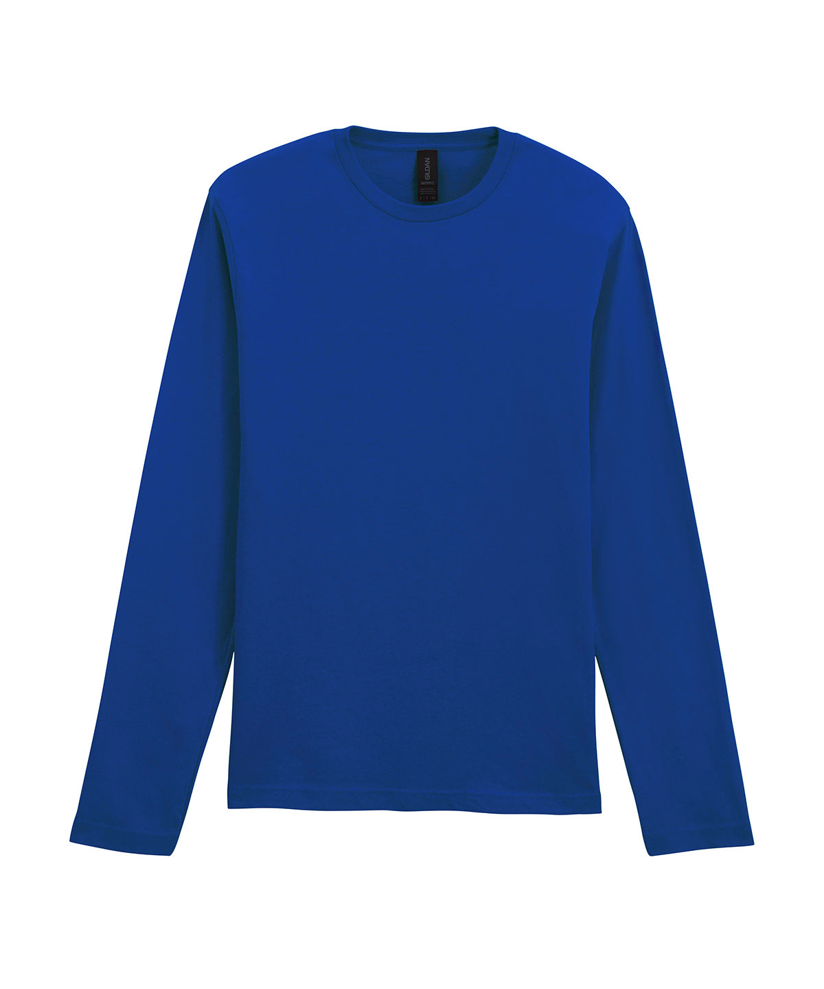 Gildan Softstyle long sleeve t-shirt in Fan Deep Royal, front view