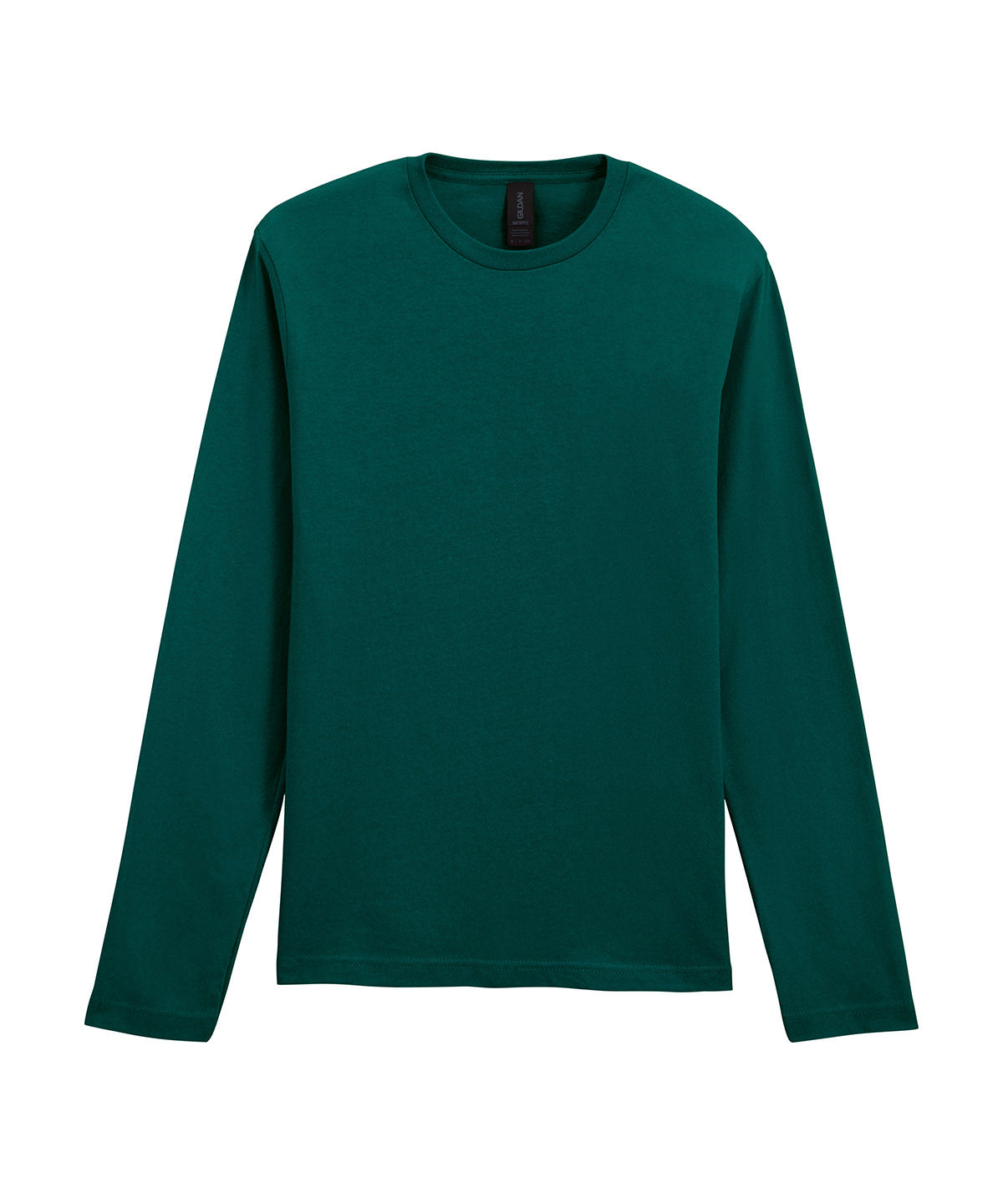 Gildan Softstyle long sleeve t-shirt in Fan Marine Green, front view