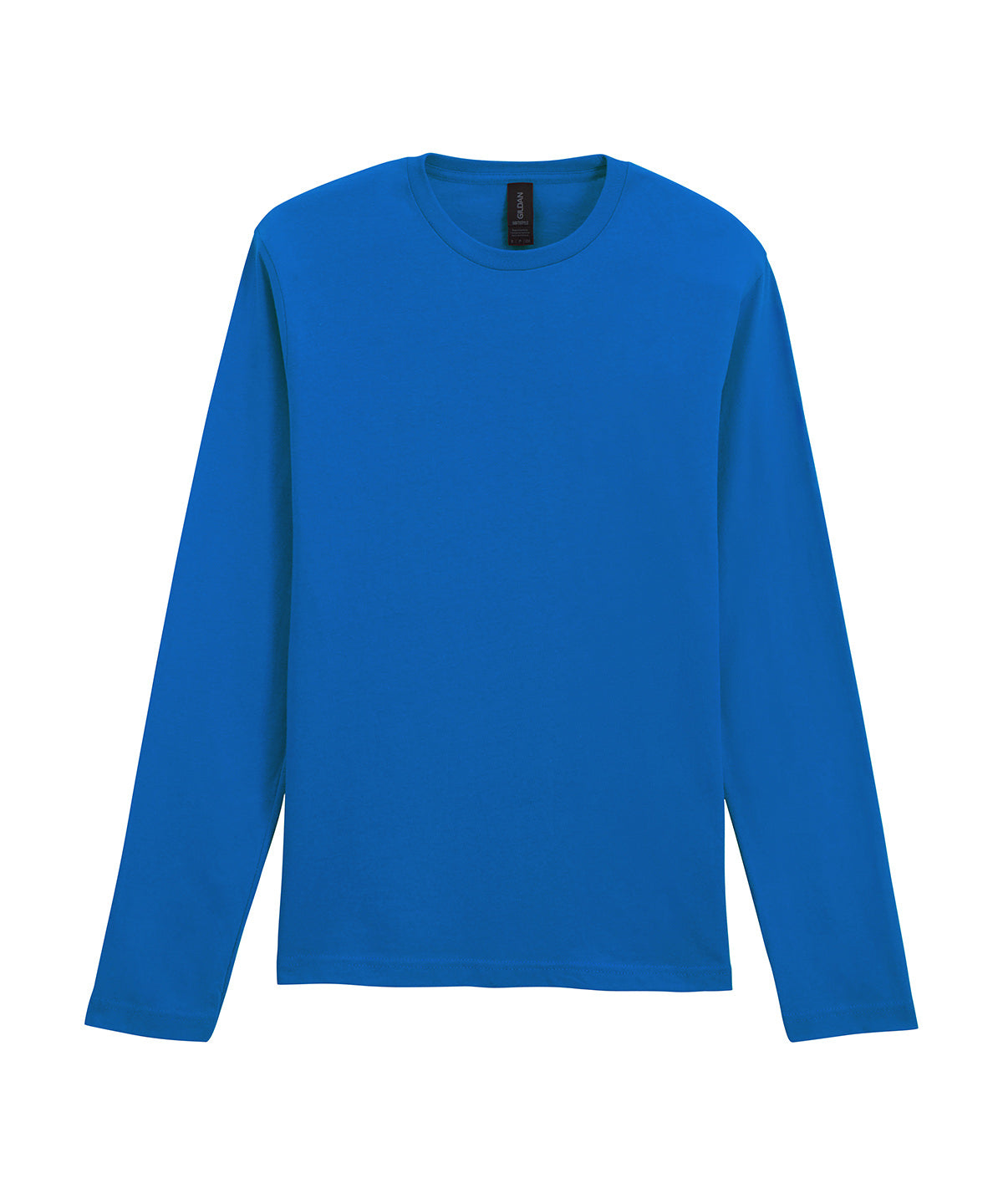 Gildan Softstyle long sleeve t-shirt in Royal, front view