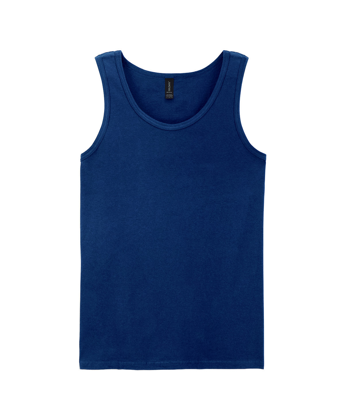 Gildan Softstyle adult tank top in Navy, front view