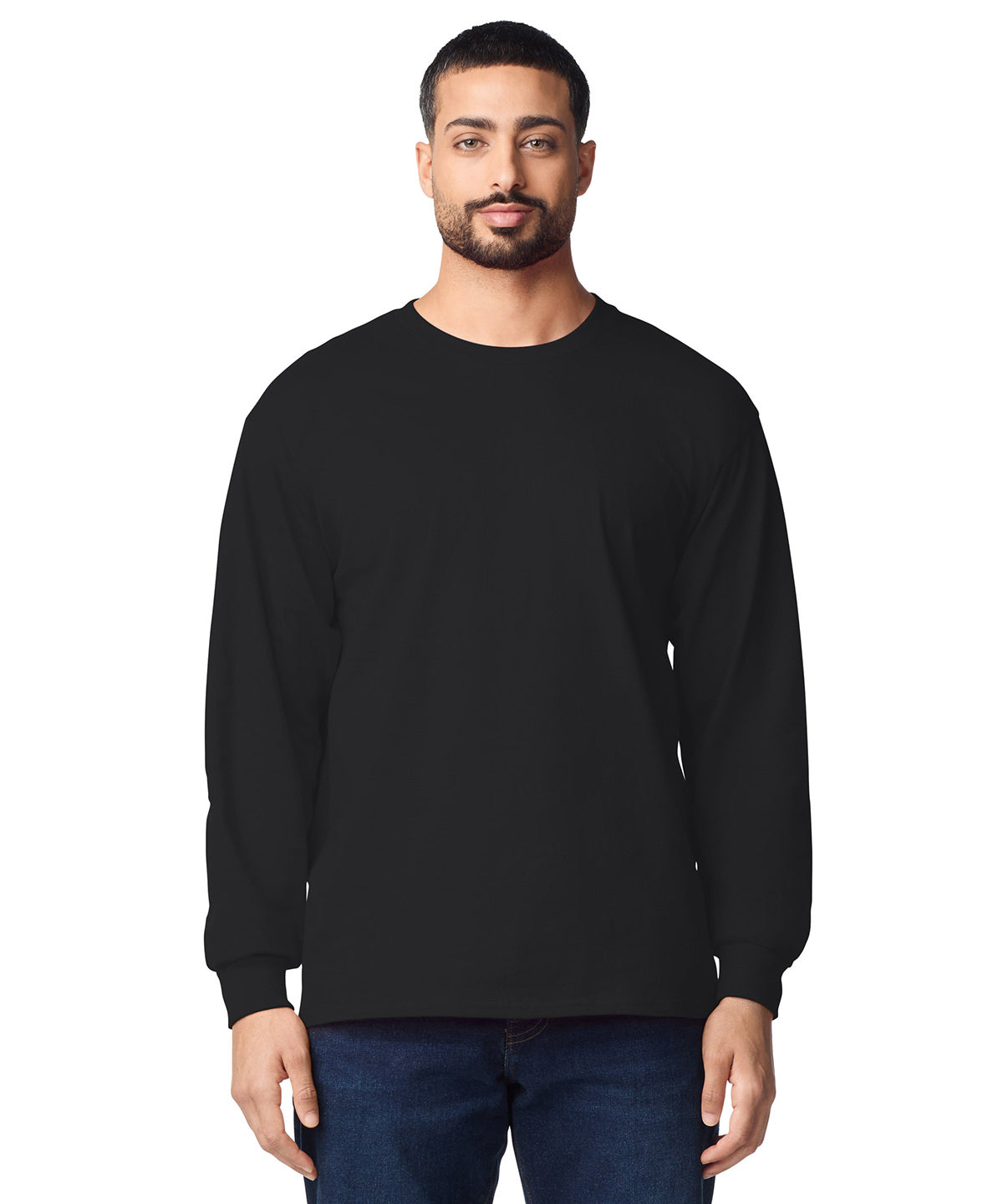 Gildan Ultra Cotton adult long sleeve t-shirt, lifestyle photo