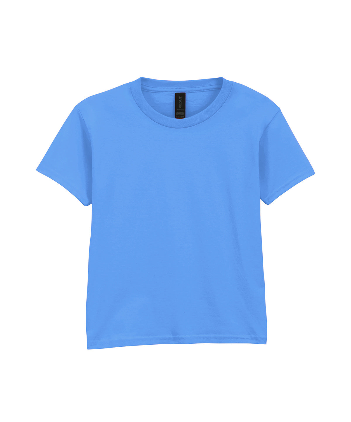 Gildan Softstyle youth ringspun t-shirt in Carolina Blue, front view