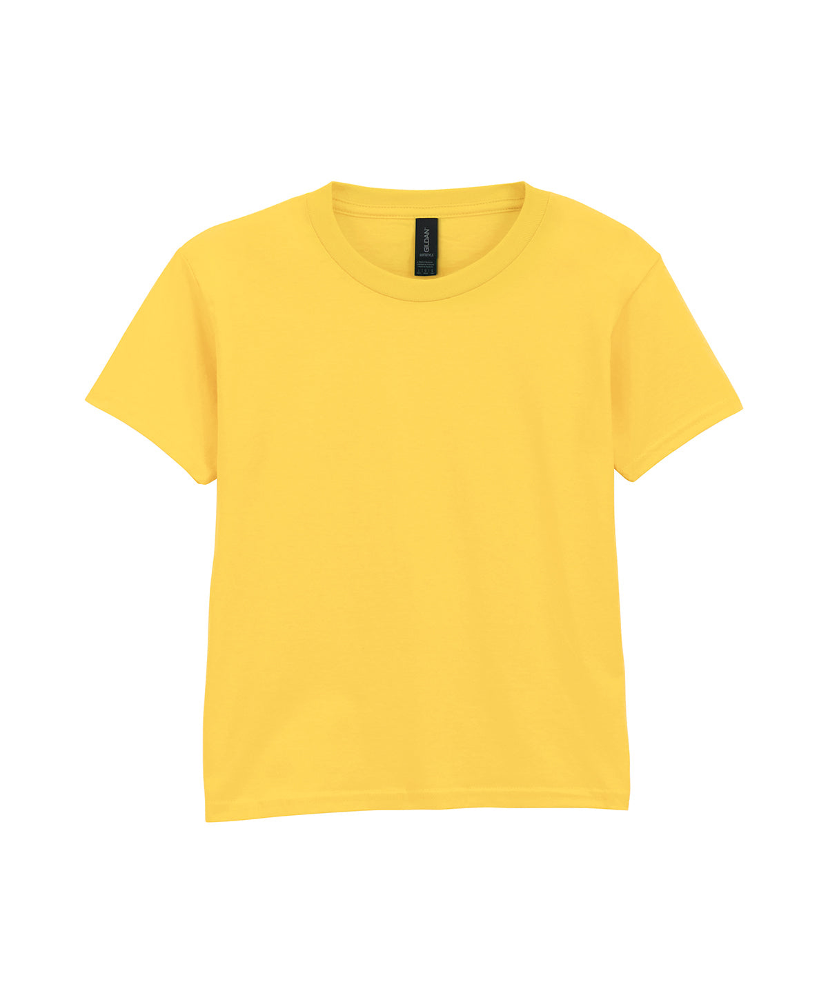 Gildan Softstyle youth ringspun t-shirt in Daisy, front view