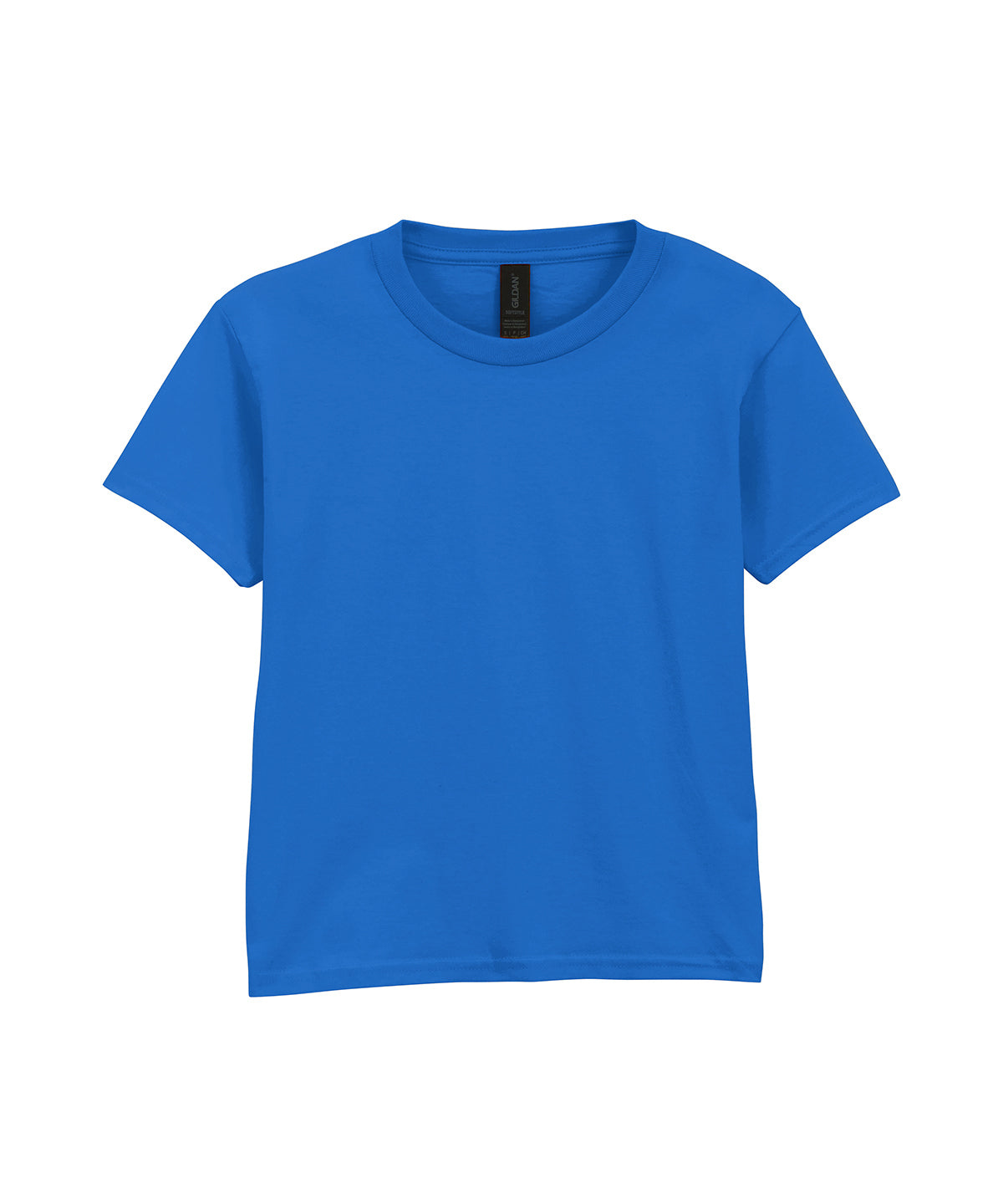 Gildan Softstyle youth ringspun t-shirt in Royal, front view