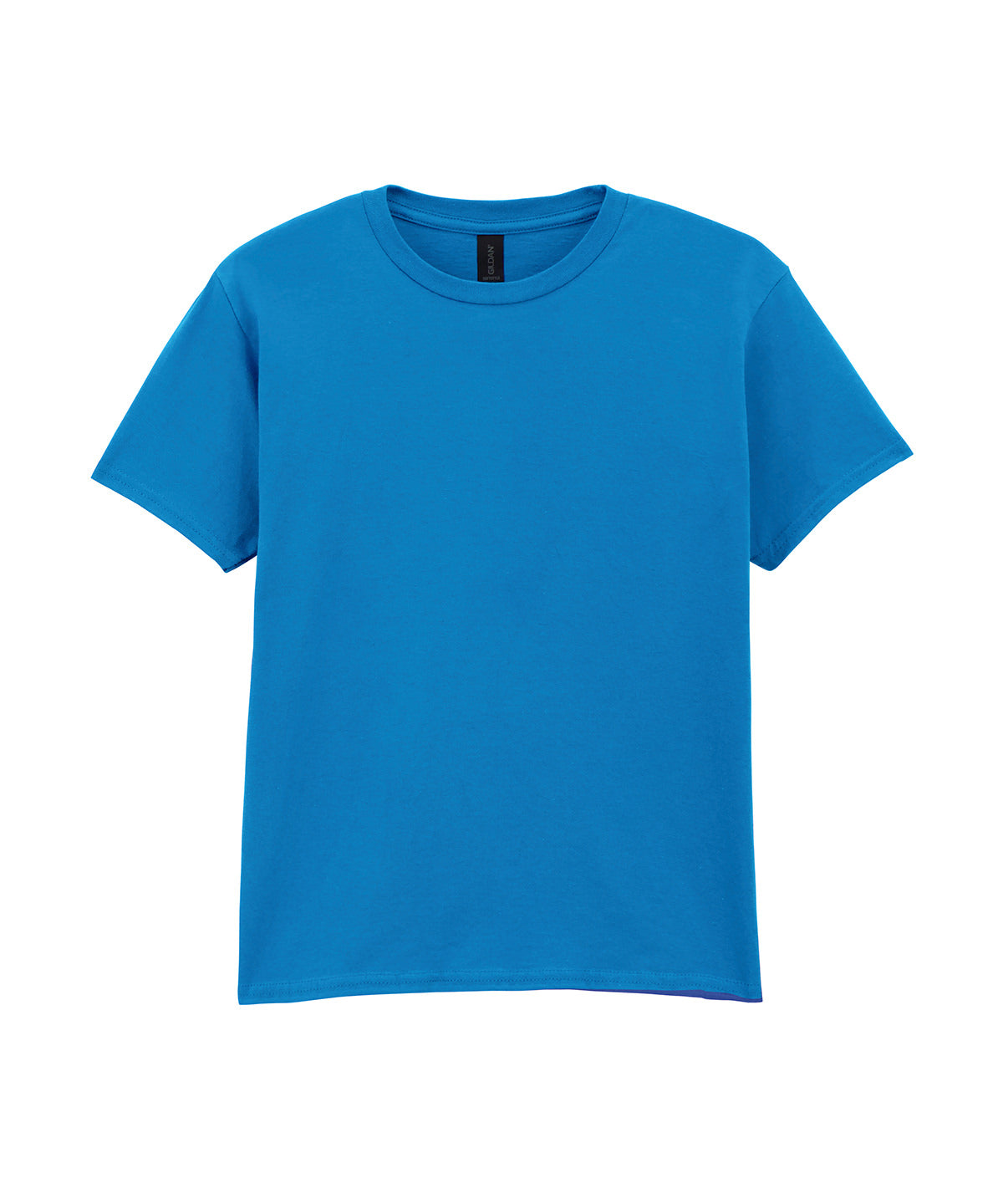 Gildan Softstyle youth ringspun t-shirt in Sapphire, front view