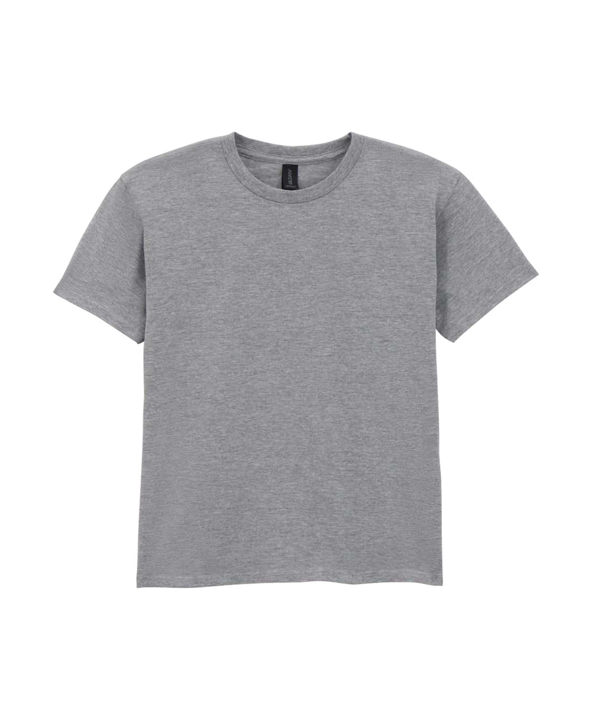 Gildan Softstyle youth ringspun t-shirt in Sport Grey, front view