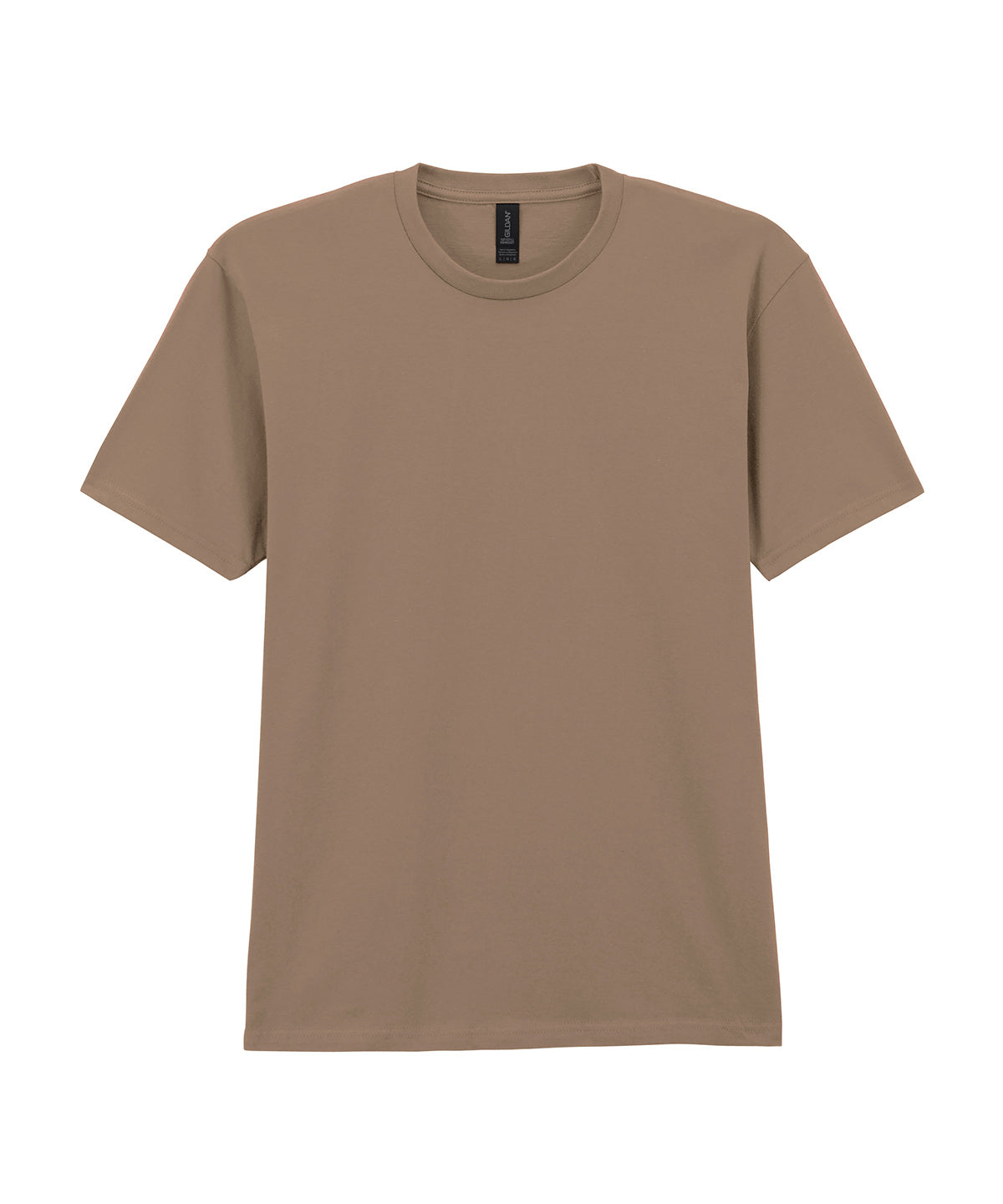Gildan Softstyle midweight adult t-shirt in Brown Savana, front view