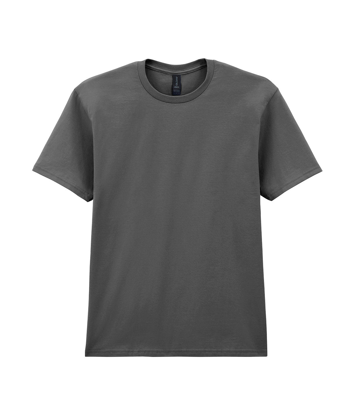 Gildan Softstyle midweight adult t-shirt in Charcoal, front view