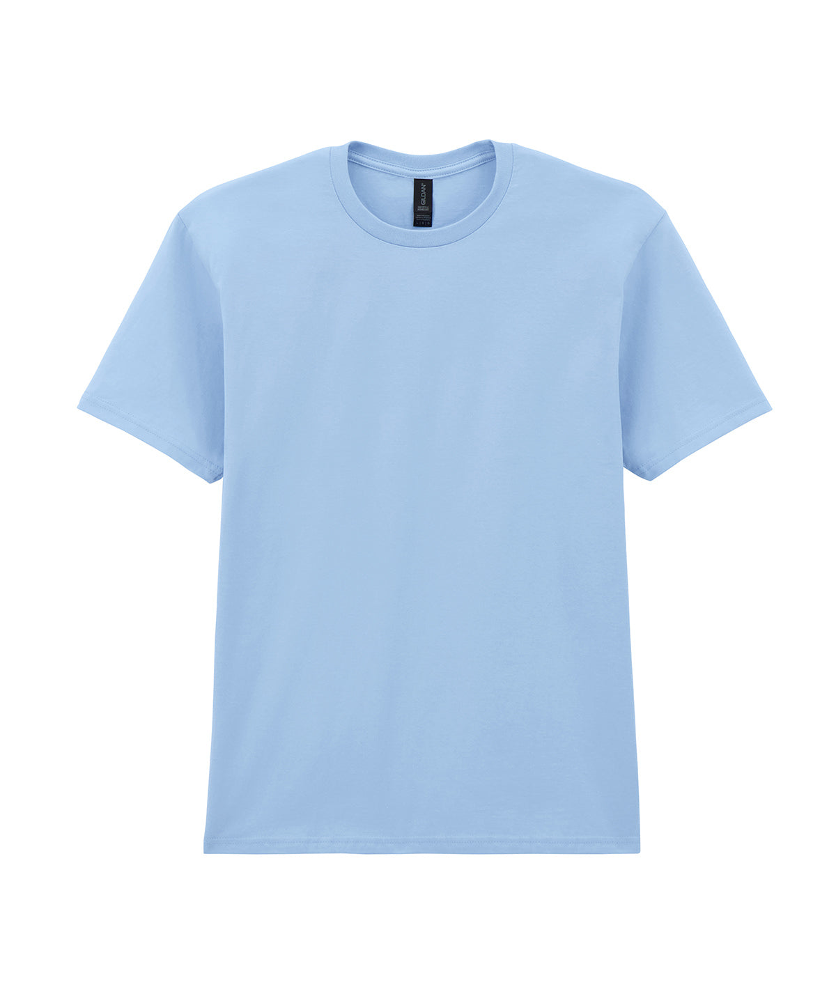 Gildan Softstyle midweight adult t-shirt in Light Blue, front view