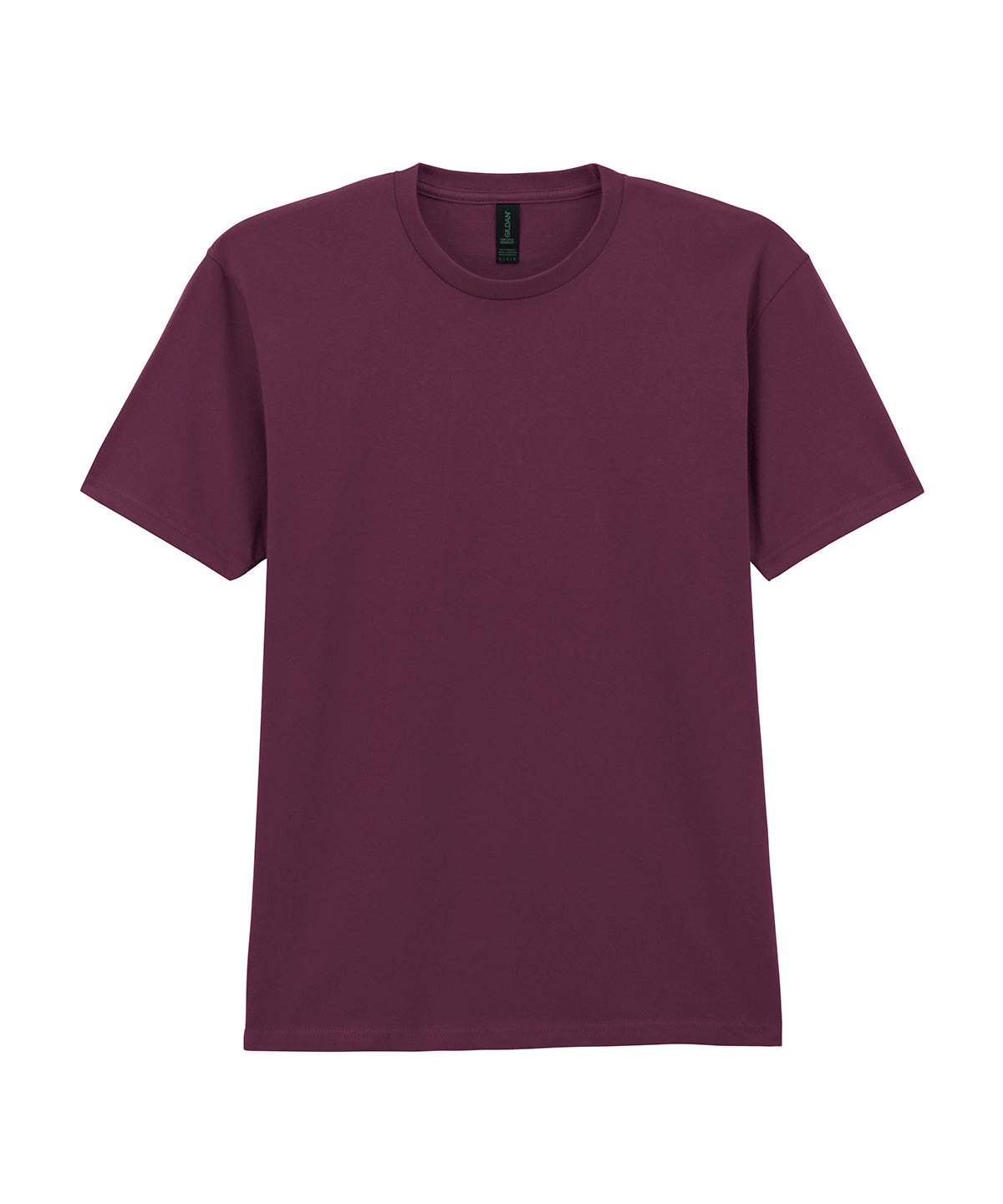 Gildan Softstyle midweight adult t-shirt in Maroon, front view