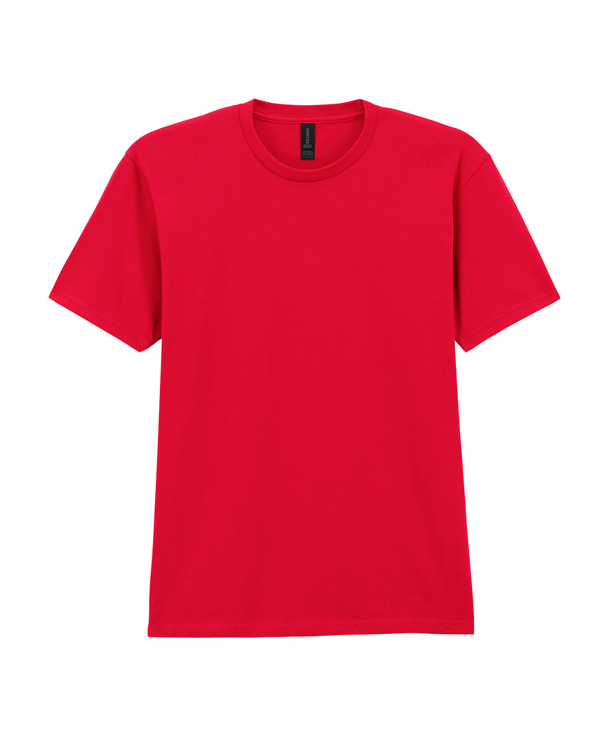 Gildan Softstyle midweight adult t-shirt in Red, front view