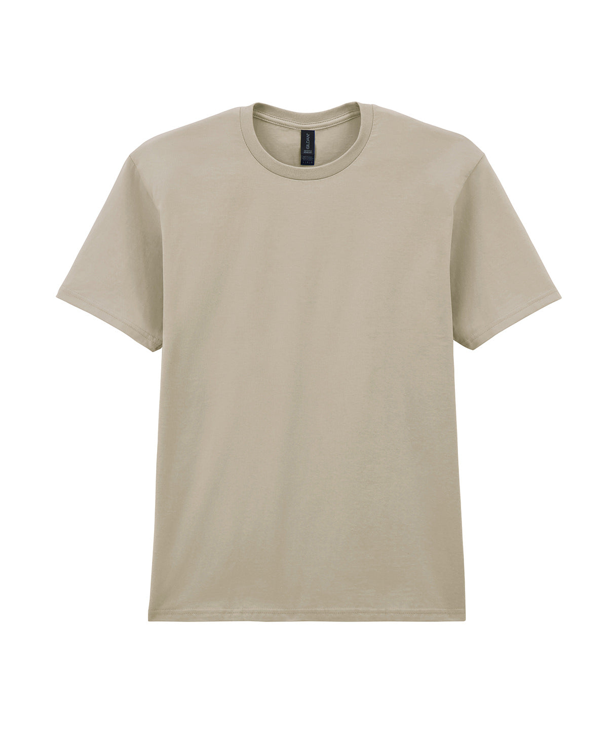 Gildan Softstyle midweight adult t-shirt in Sand, front view