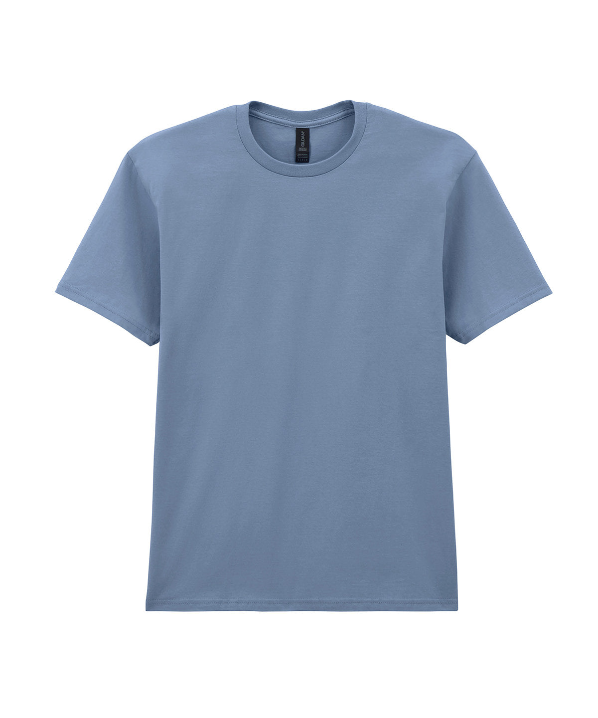 Gildan Softstyle midweight adult t-shirt in Stone Blue, front view