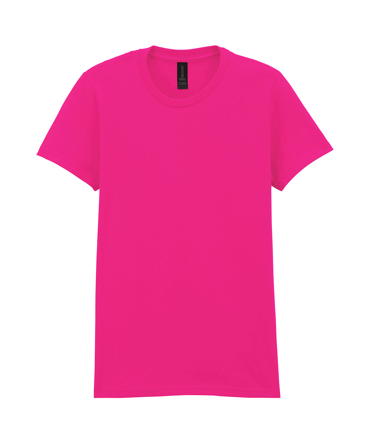Gildan Softstyle midweight women’s t-shirt in Heliconia, front view