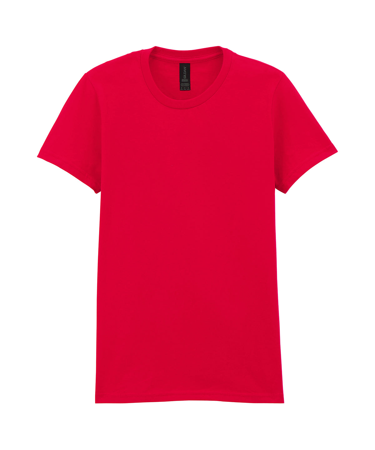Gildan Softstyle midweight women’s t-shirt in Red, front view