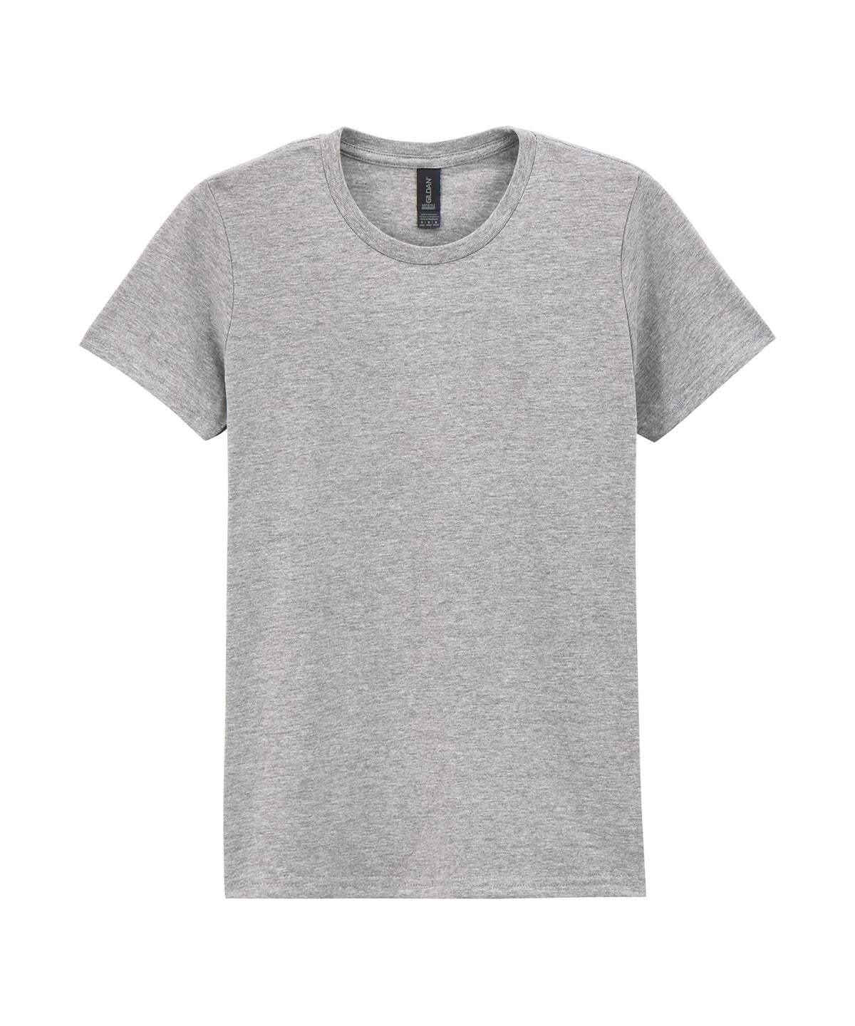 Gildan Softstyle midweight women’s t-shirt in Ringspun Sport Grey, front view